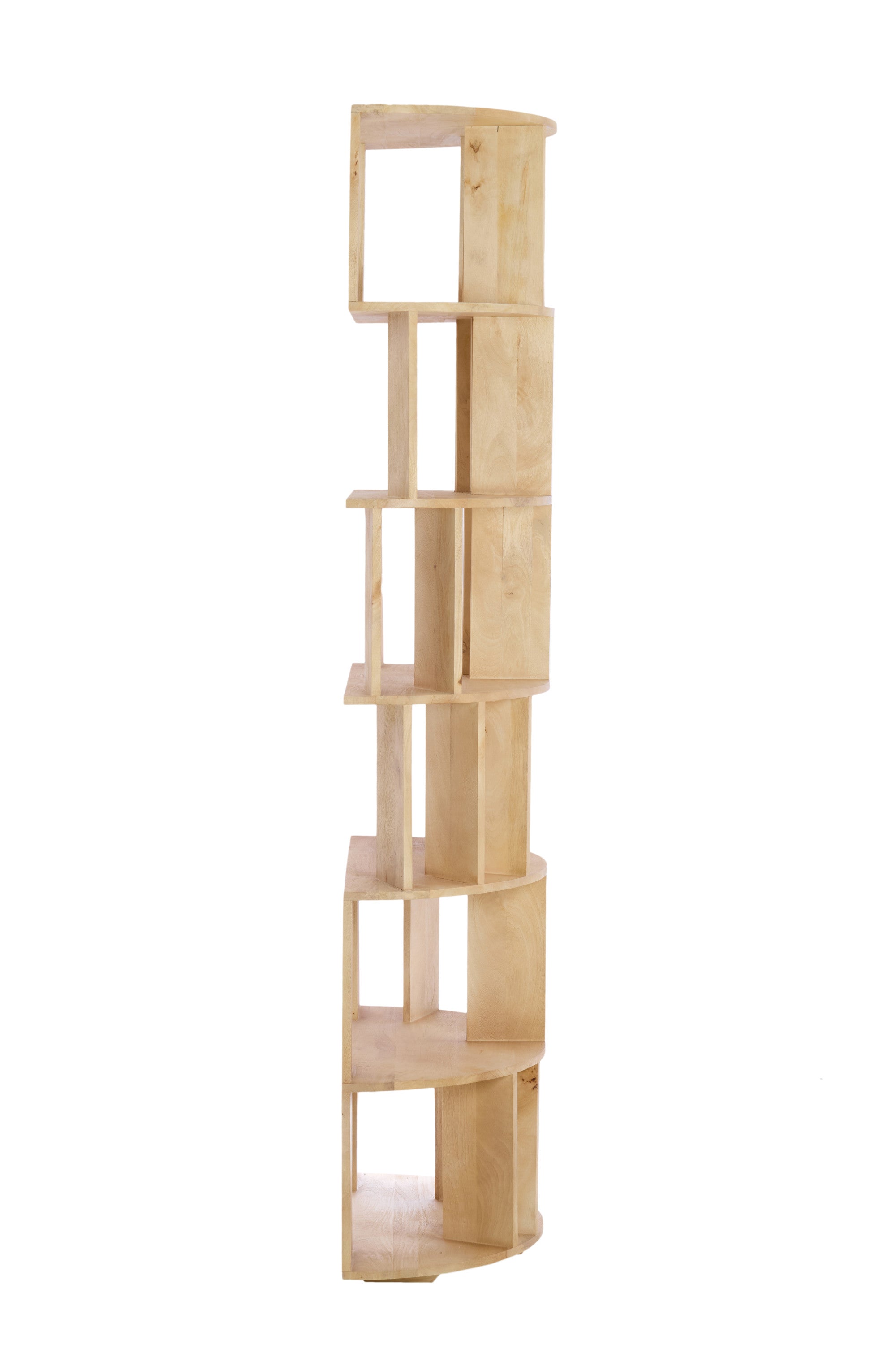 Limpya Matt Natural Wood Open Wall Cabinet