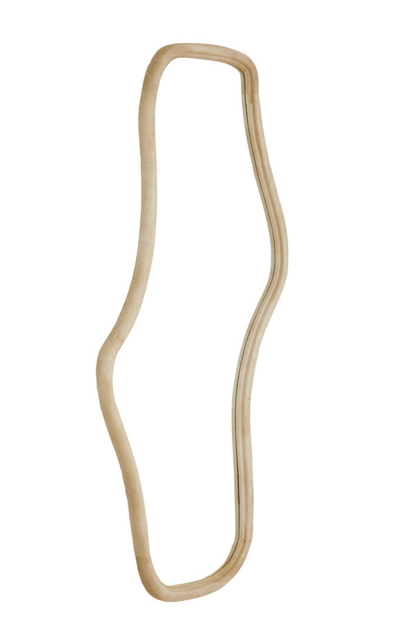 Celano Matt Natural Wood Full Length Leaner Mirror 161cm