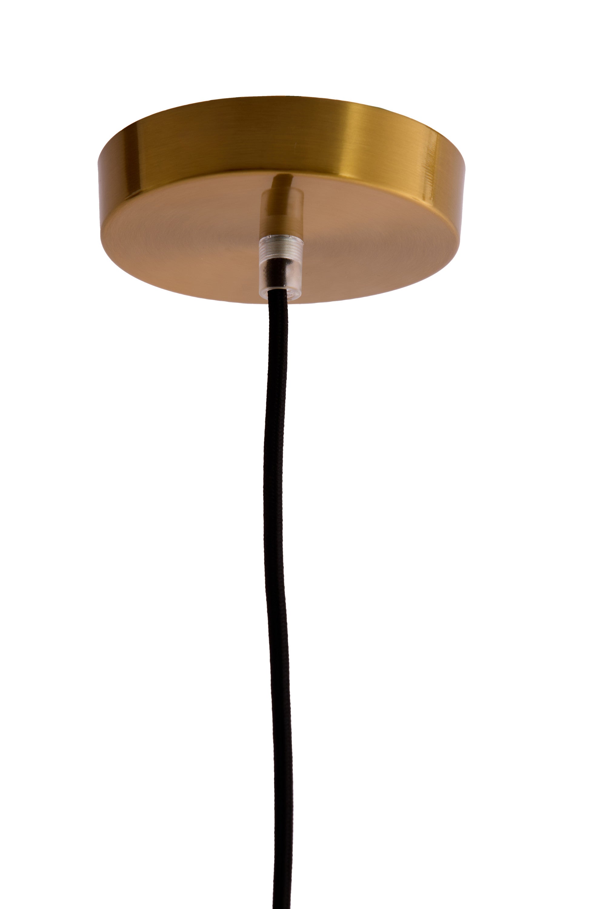Leona Antique Bronze & Amber Glass Pendant Light 25cm