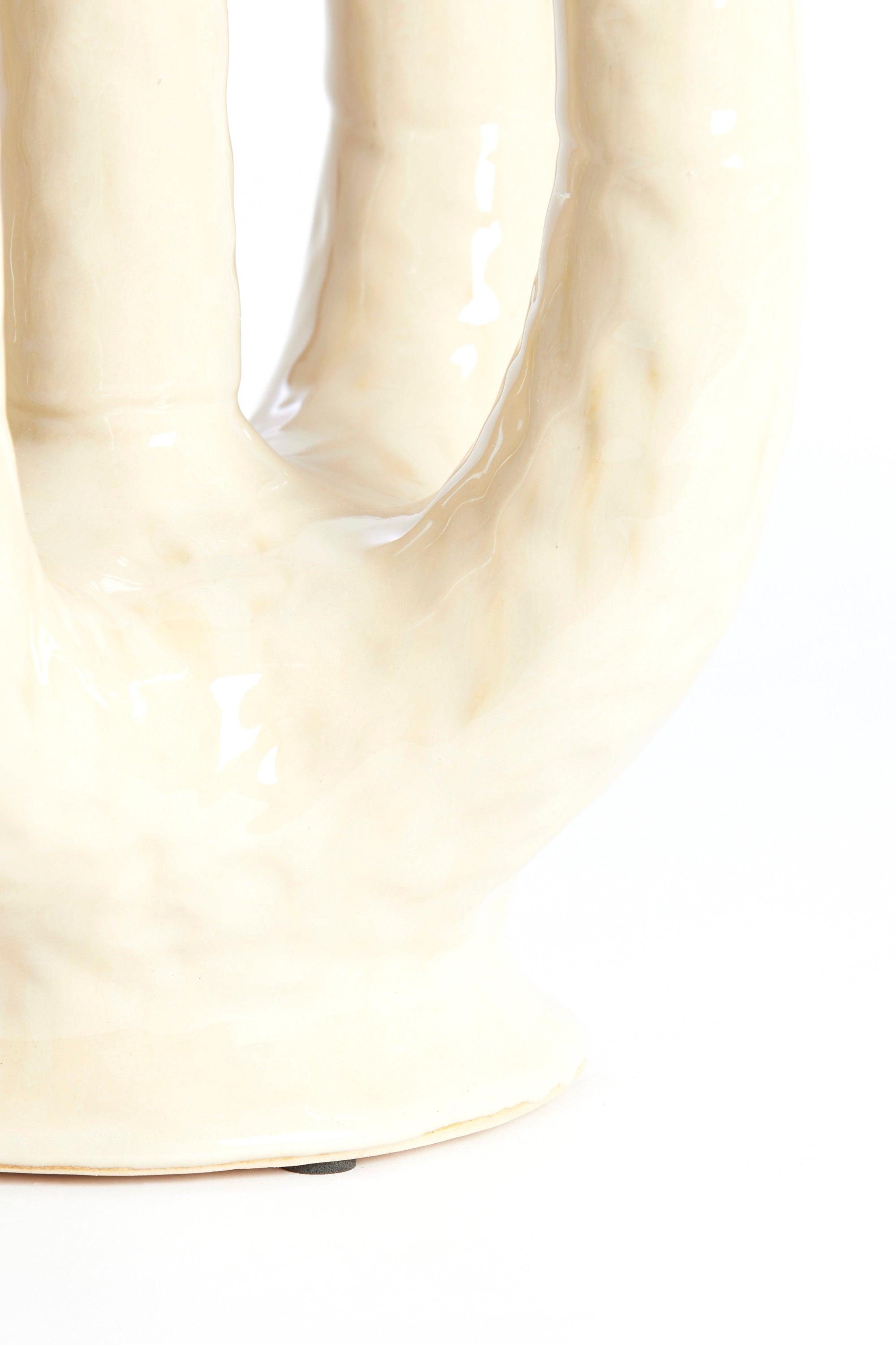 Leonjo Sand/Beige Ceramic Vase 36cm