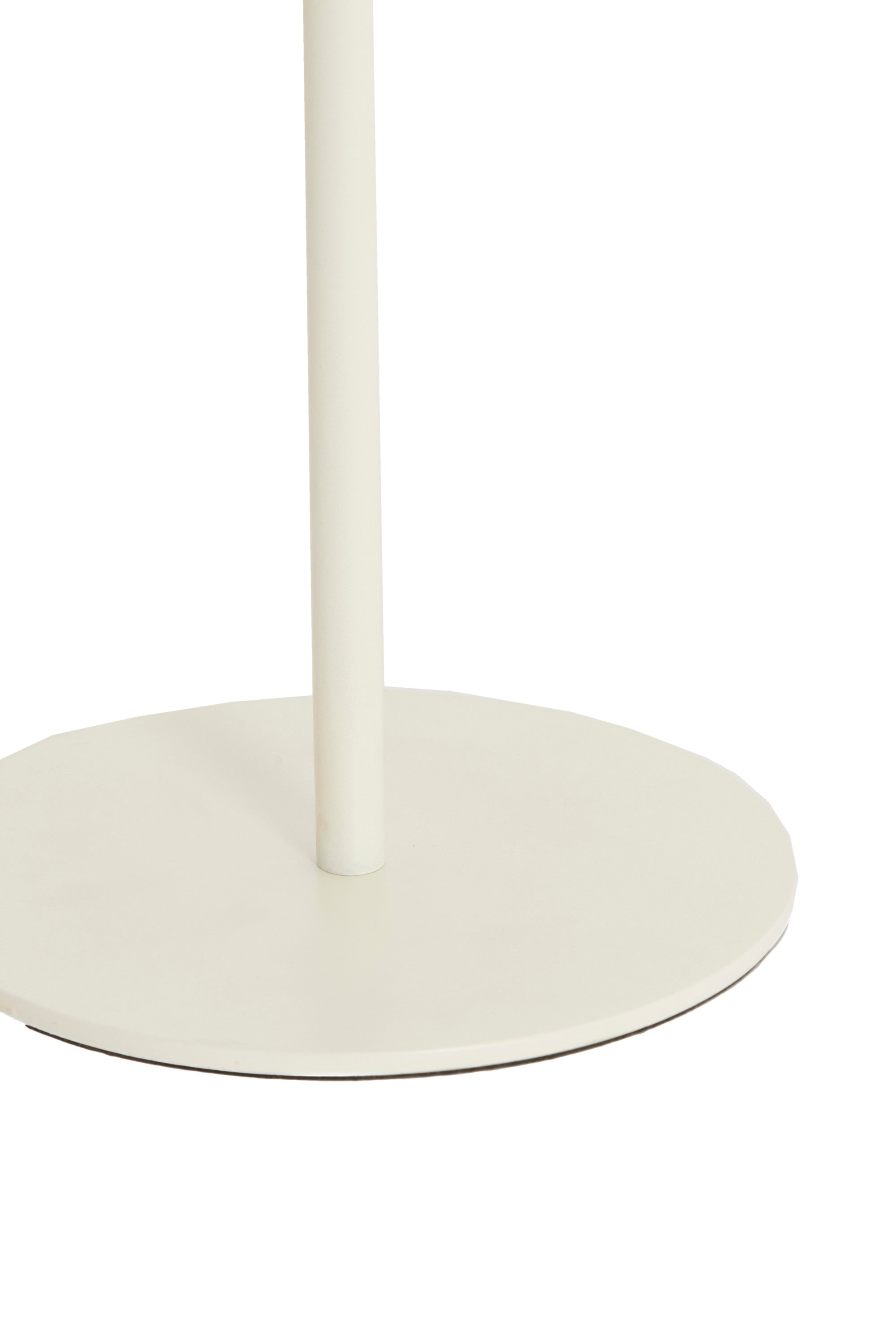 Lia Set of 2 Matt Cream Metal Round Side Tables