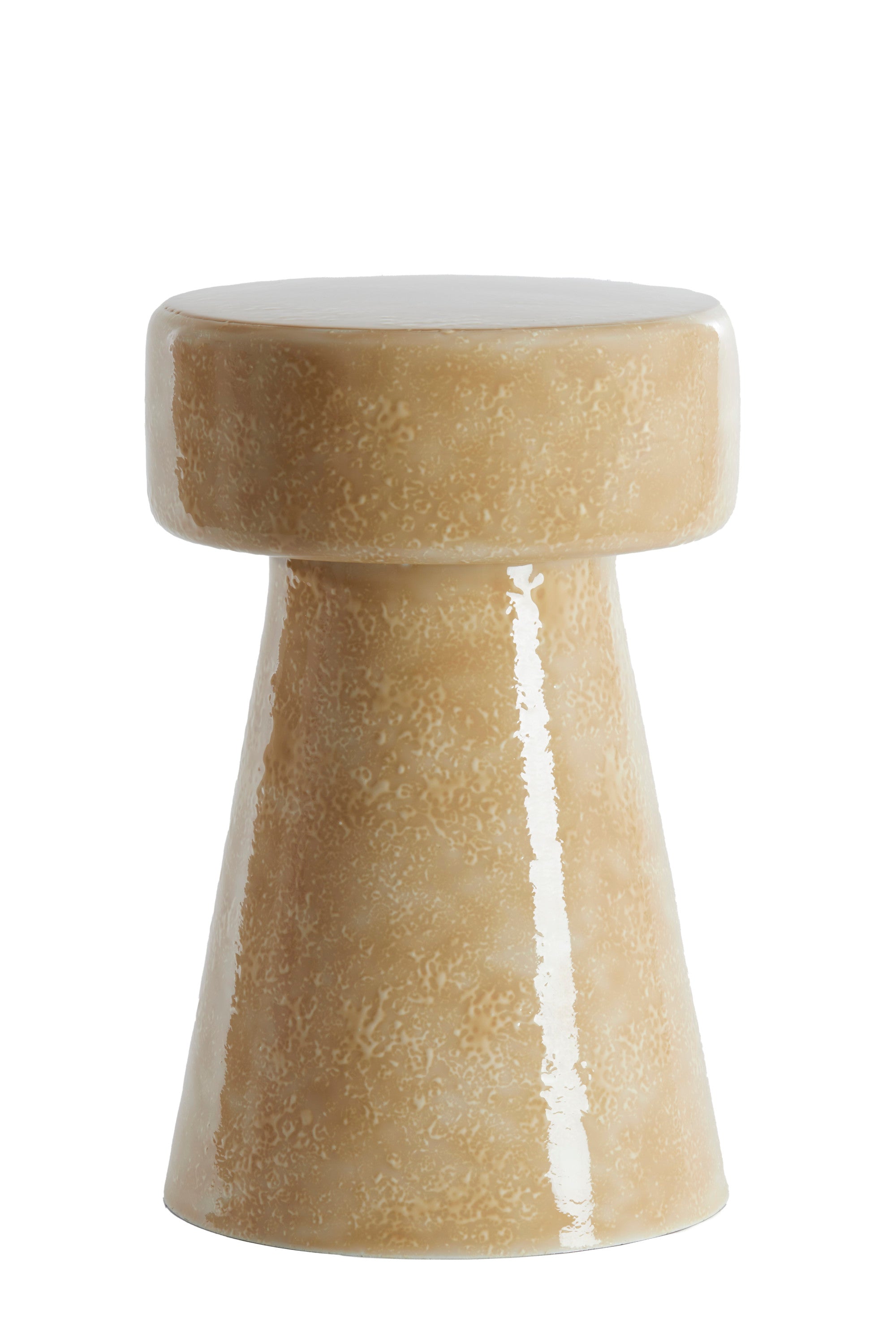 Dakwa Gloss Sand Metal Round Side Table 47cm