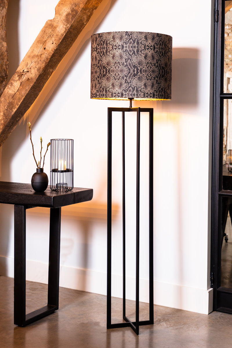 Mace Matt Black Metal Floor Lamp Base