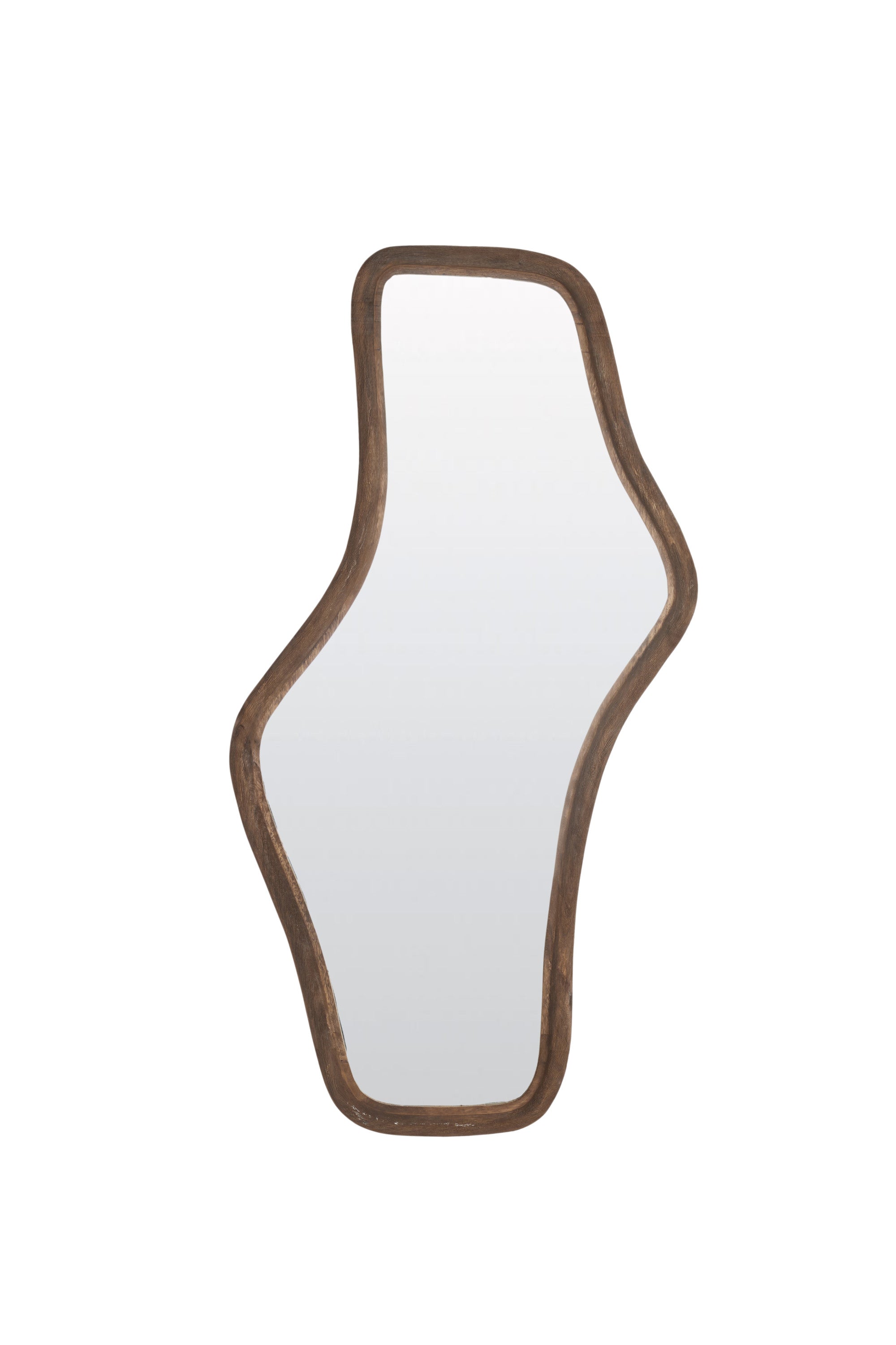 Celano Matt Dark Brown Wood Mirror 121cm