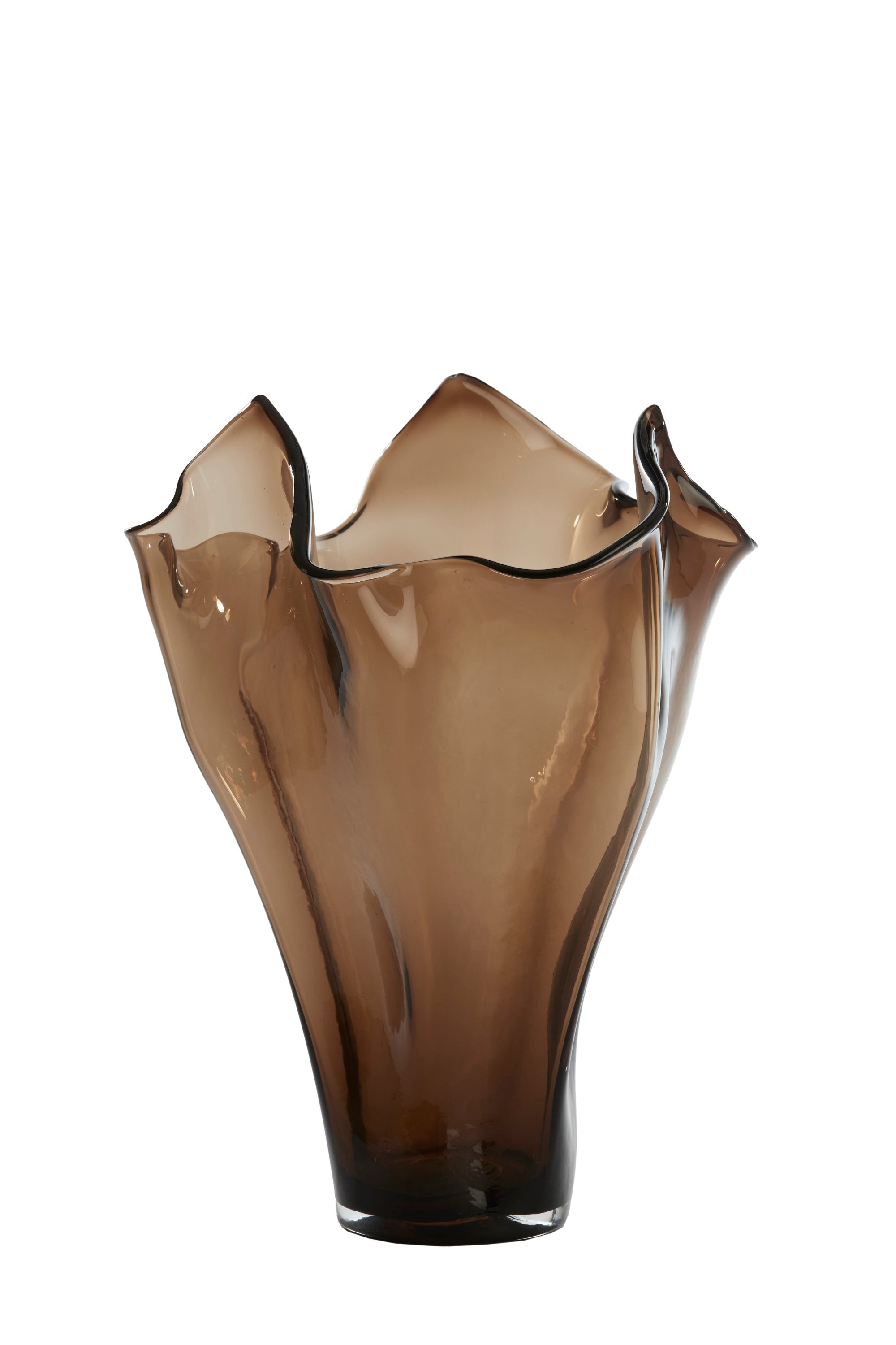Aiora Dark Brown Glass Vase 53cm