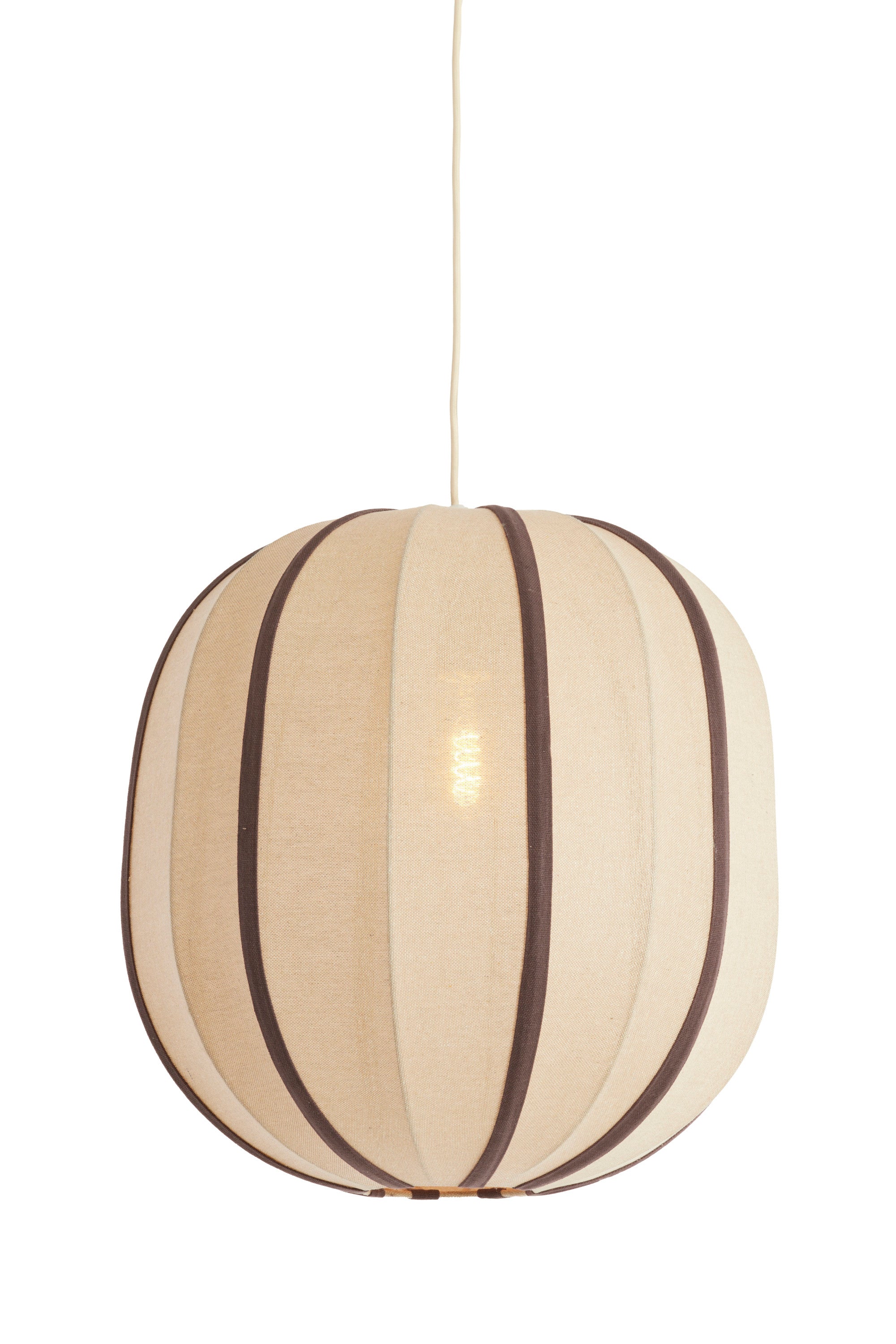 Esmiria Natural & Dark Brown Pendant Light 51cm