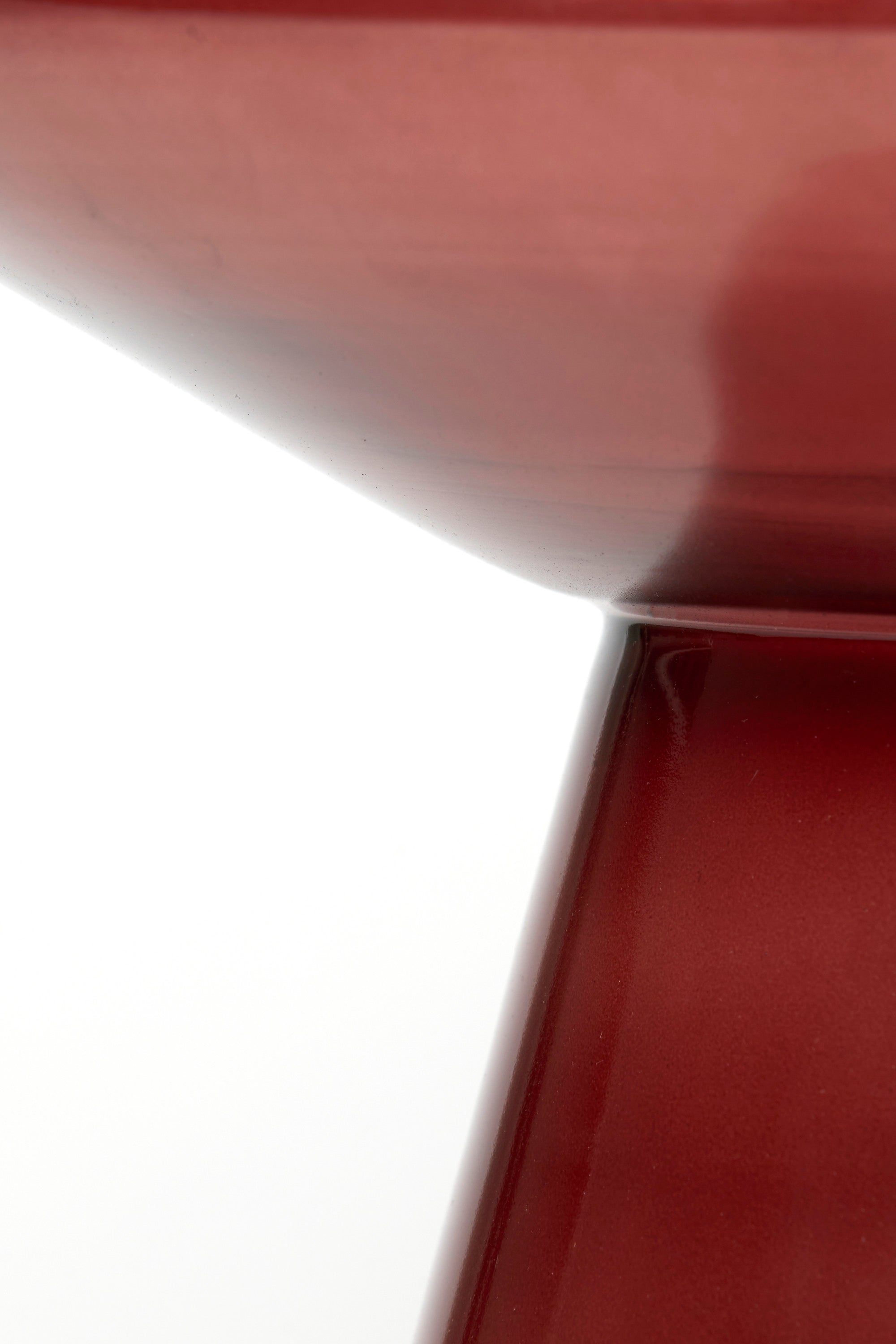 Dakwa Burgundy Glass Round Side Table 44cm