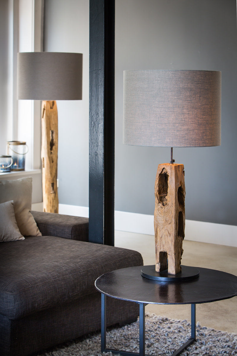 Karlovo Wood Floor Lamp Base