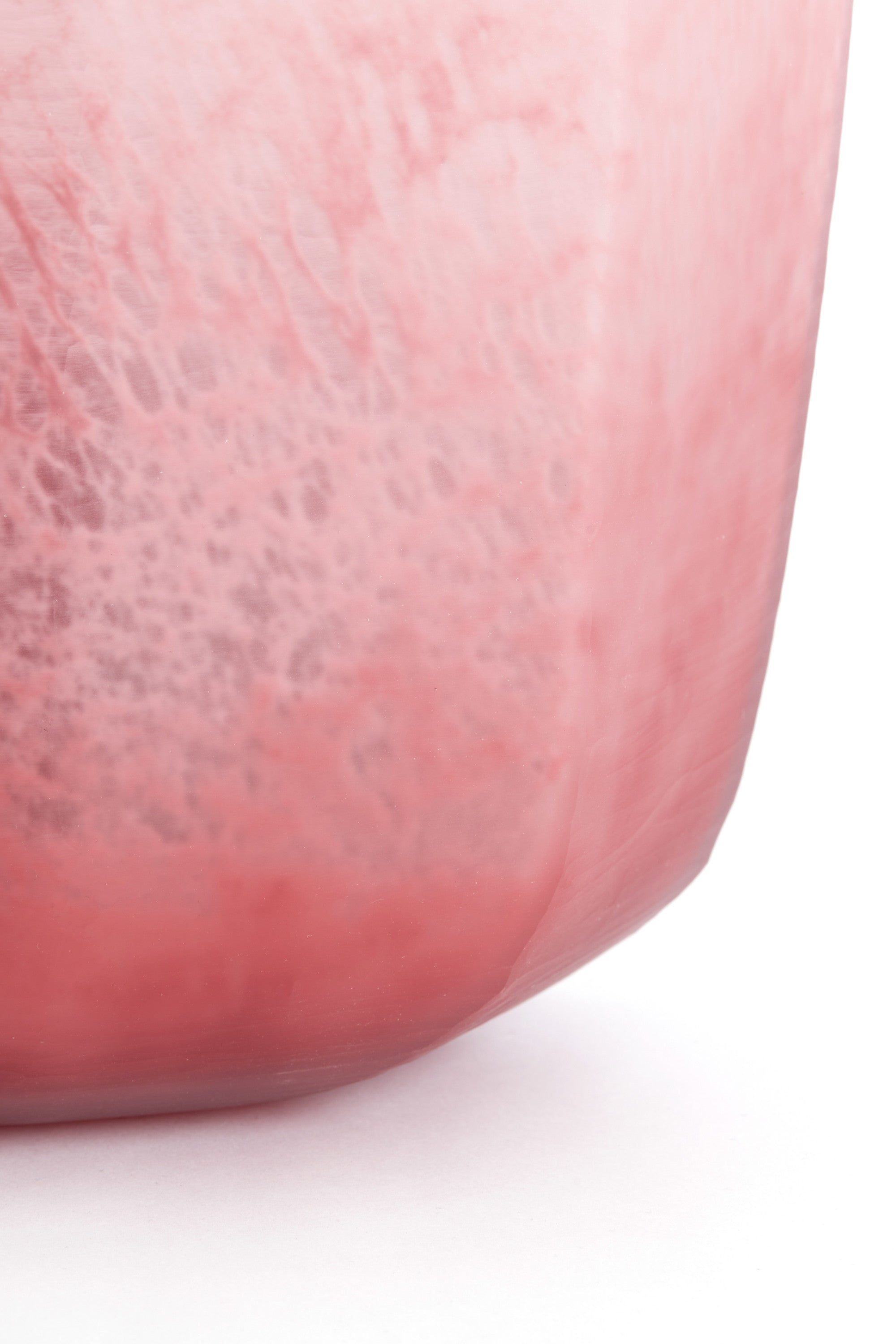 Pacengo Coral/Light Pink Glass Vase 32cm