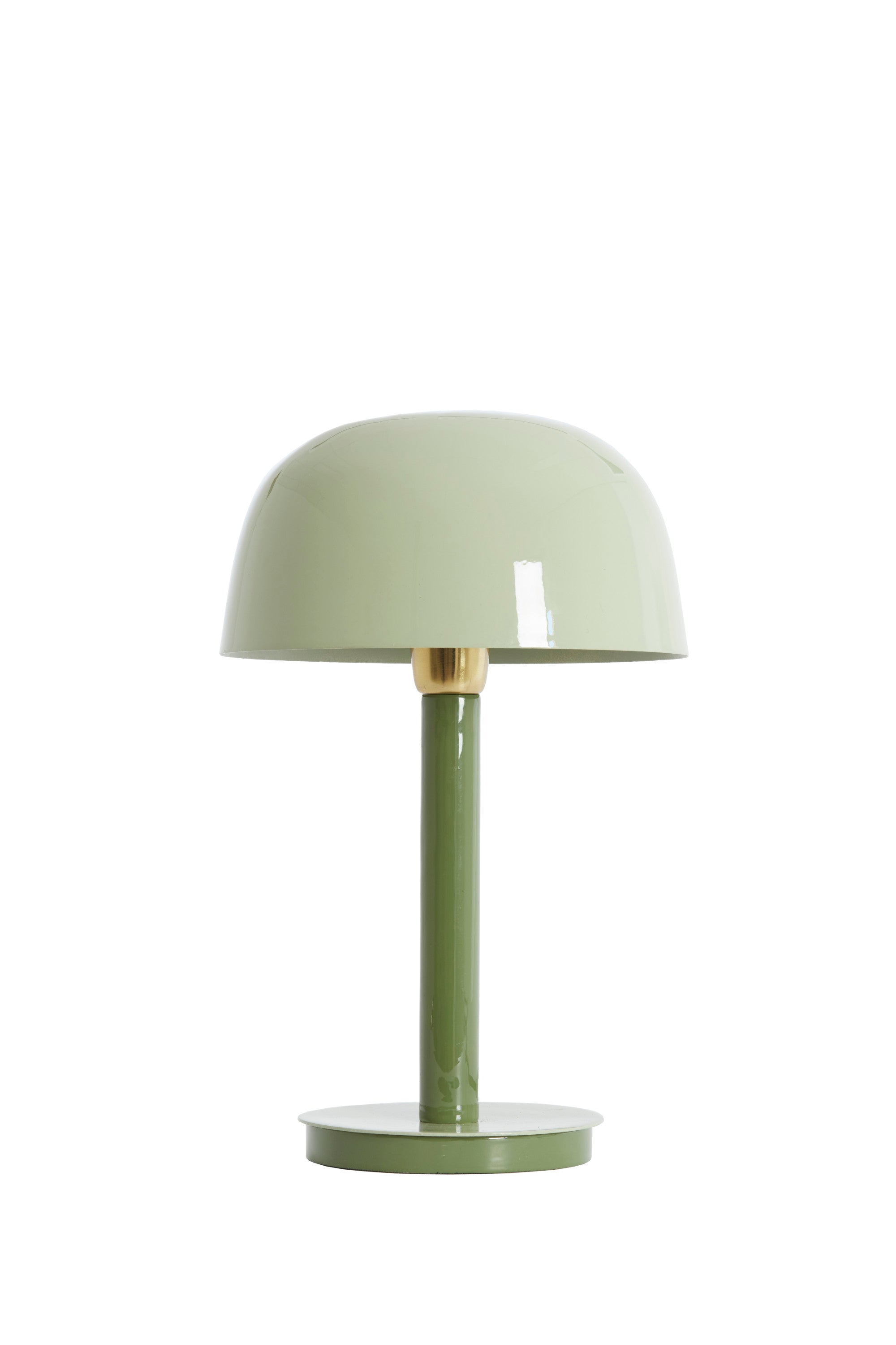 Marivet Two Tone Olive Green Metal Table Lamp 37cm