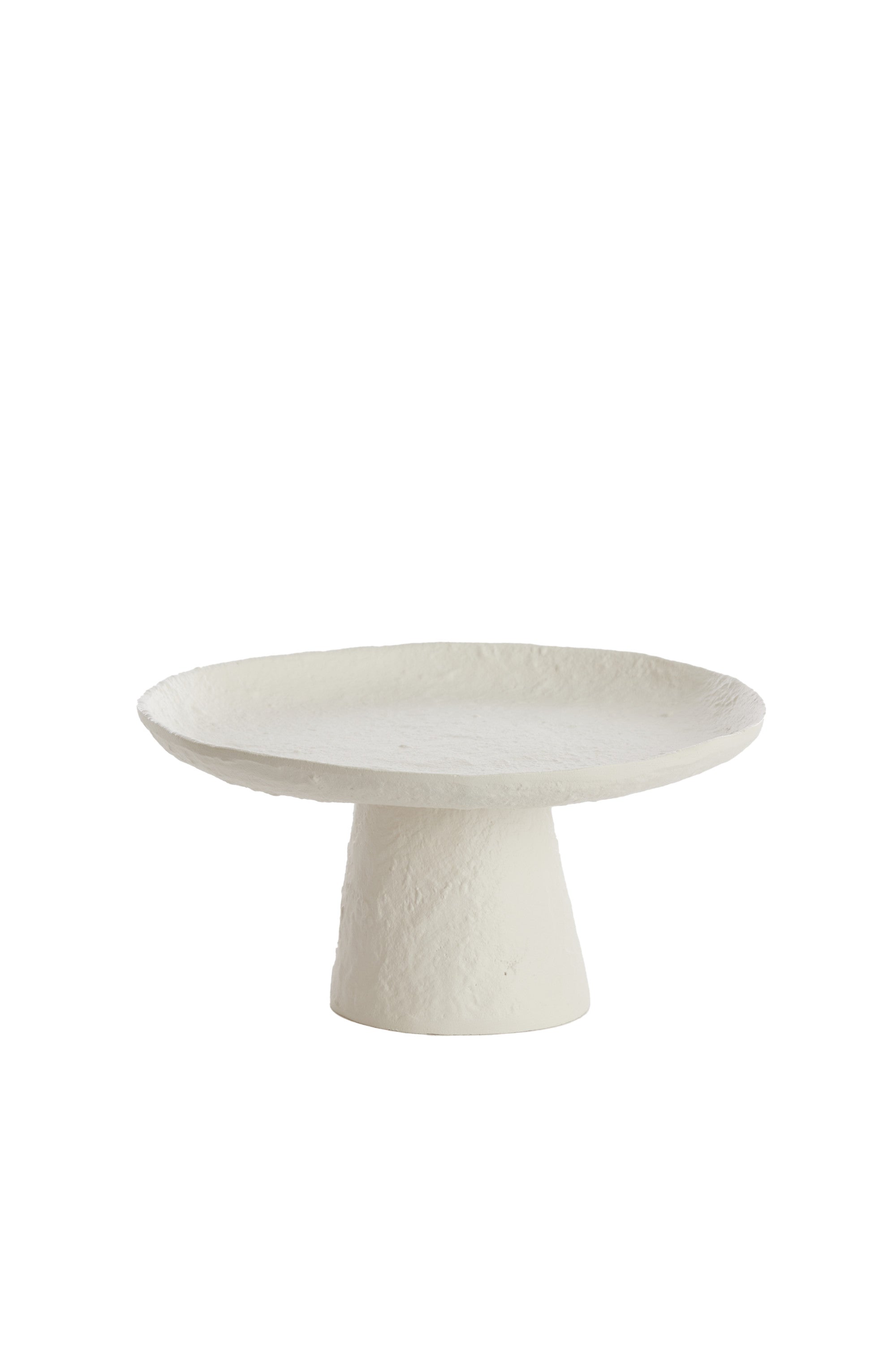 Ota Cream Metal Decorative Bowl on Stand 24.5cm