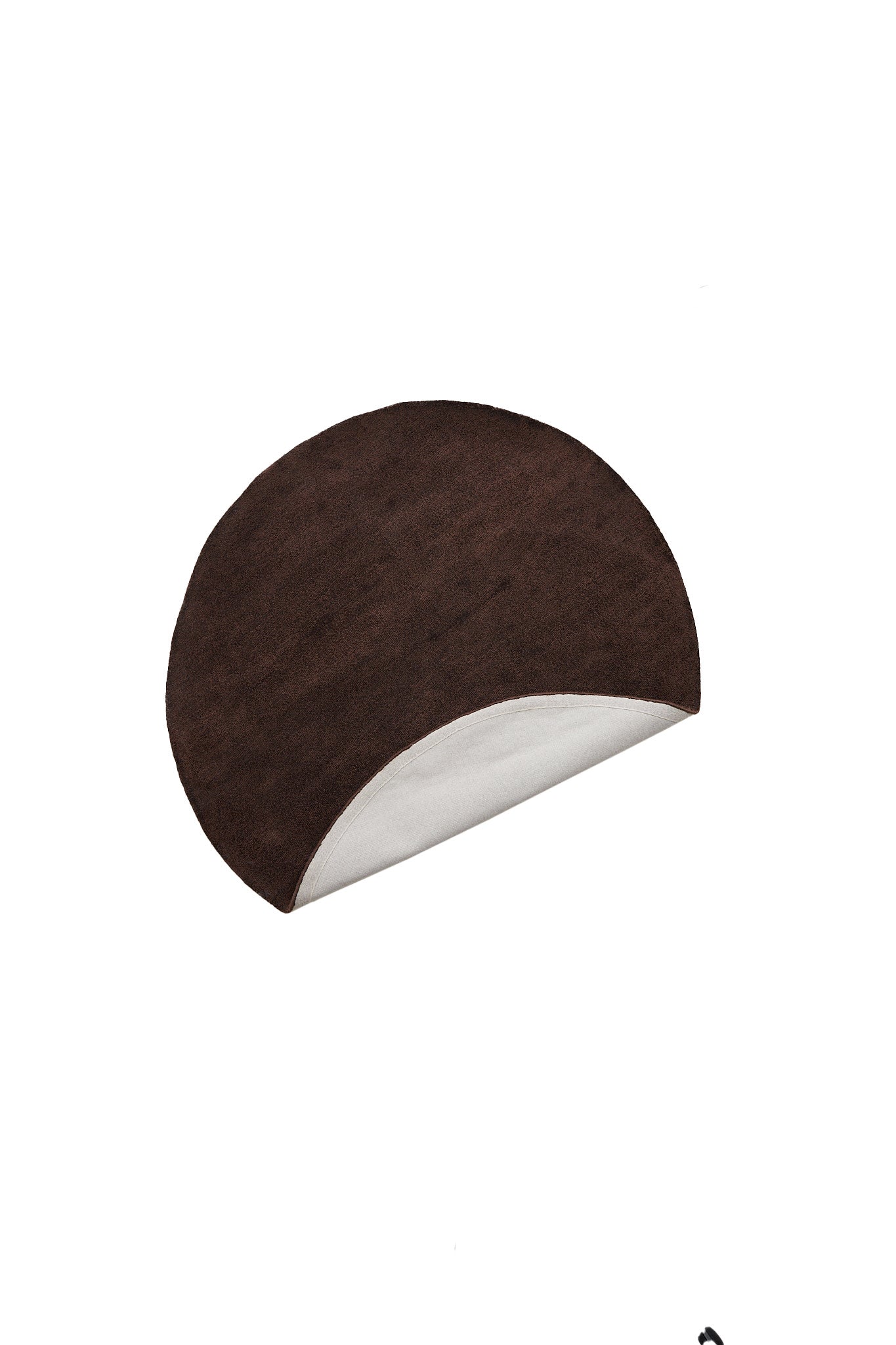 Arcola Dark Brown Round Rug 180cm