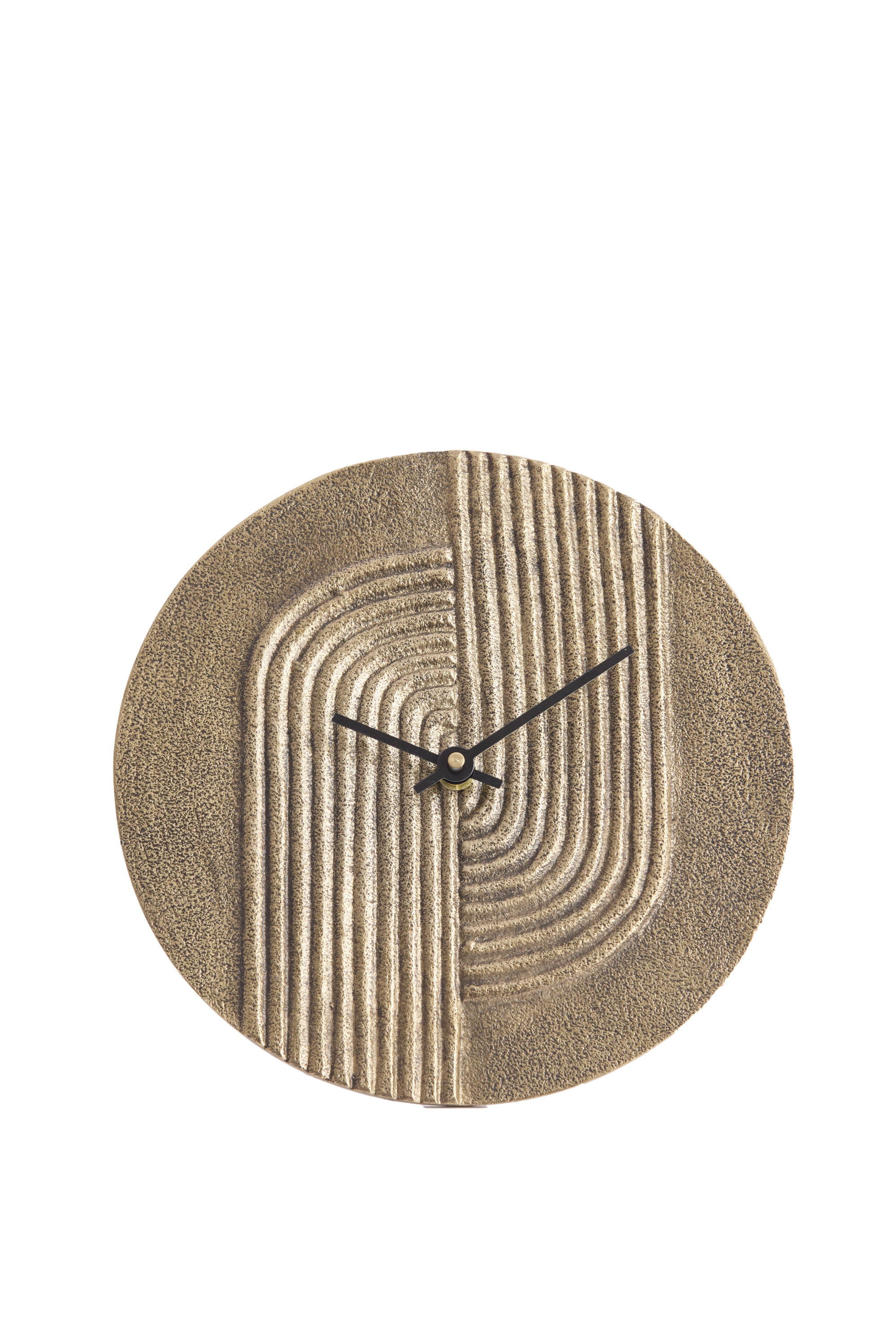 Gwenna Antique Bronze Metal Table Clock 20cm