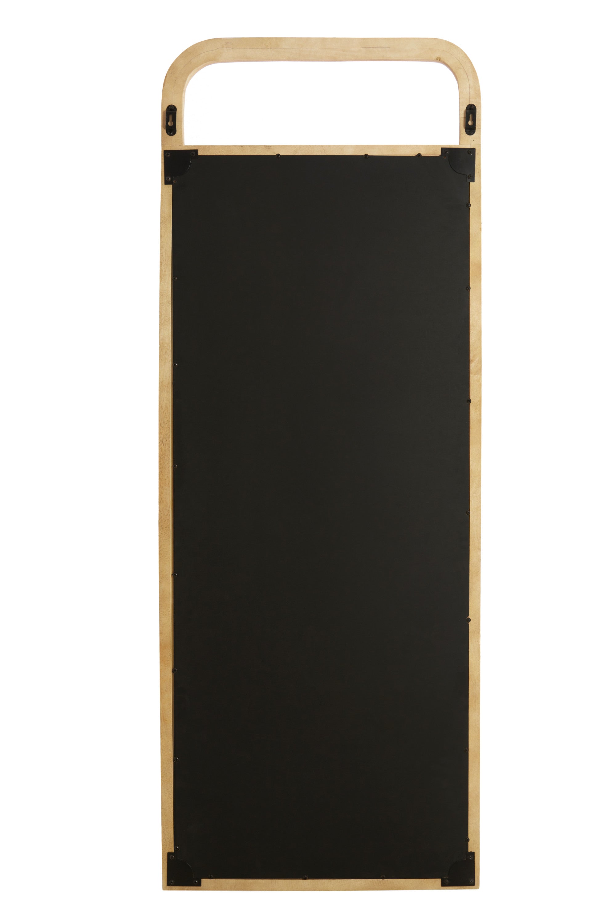 Romeo Matt Natural Wood Arched Full Length Leaner Mirror