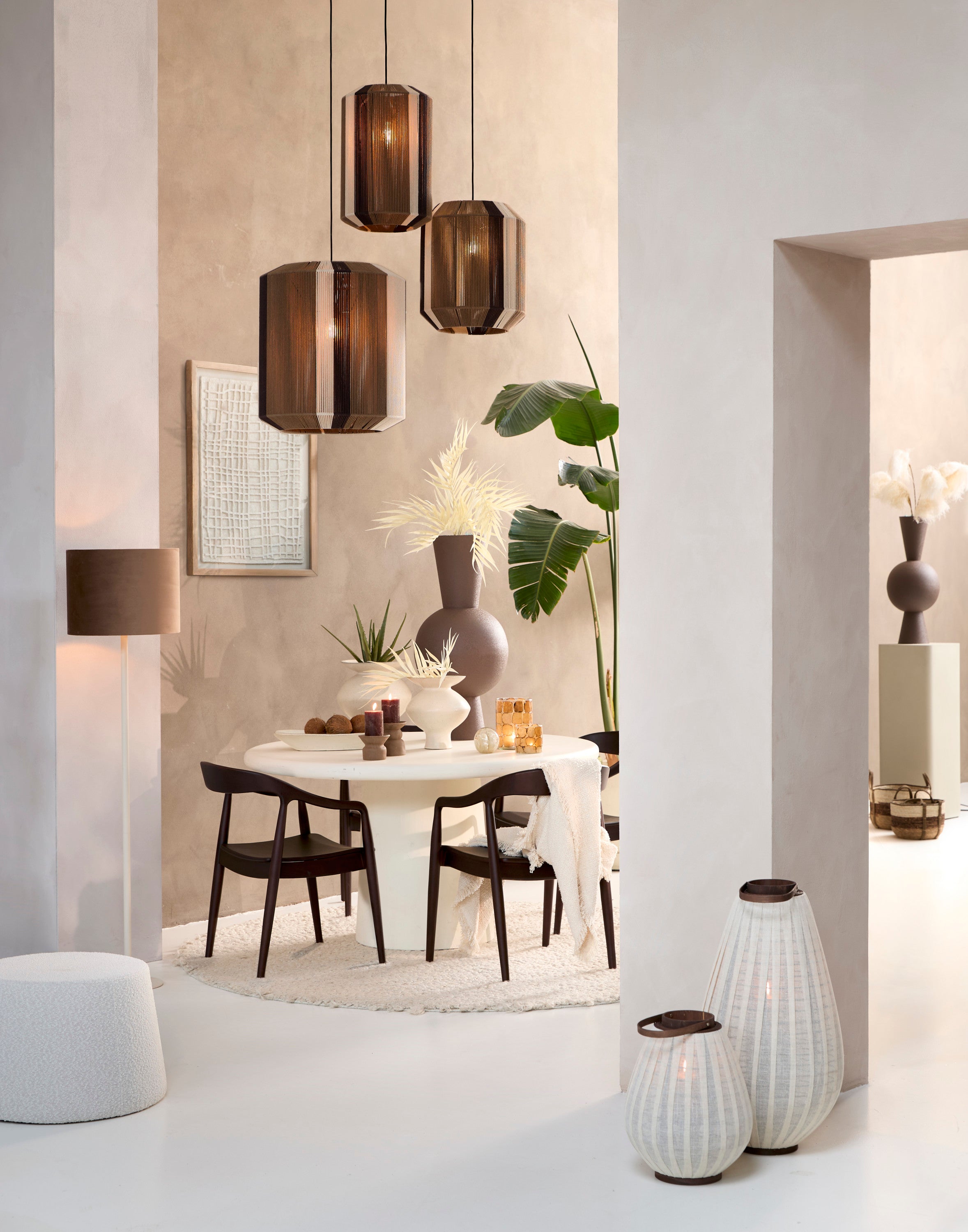 Kulona Cream Wood Round Dining Table 140cm