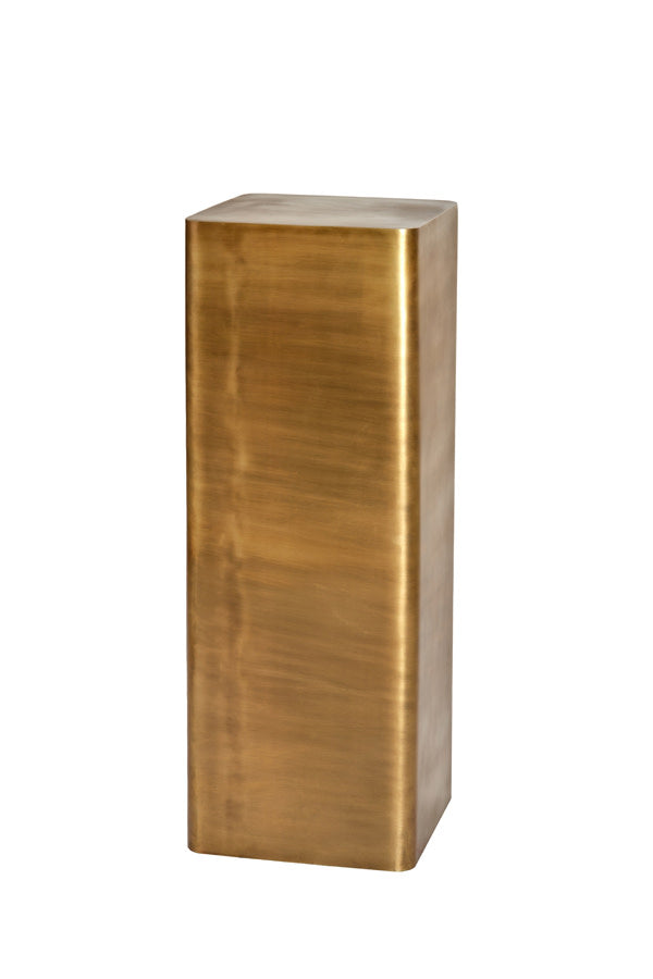 Alurio Antique Bronze Metal Plinth 100cm