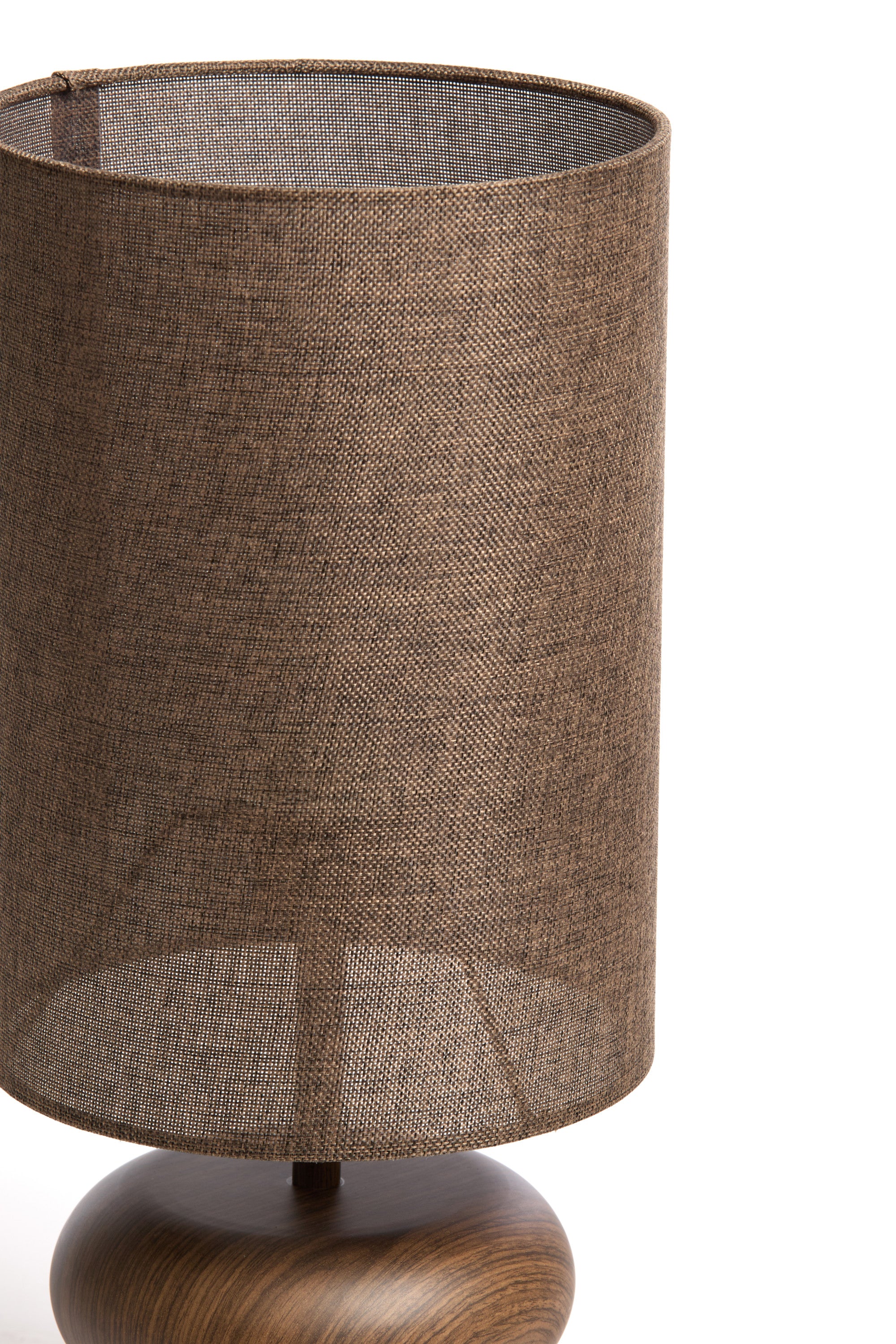 Danialo Dark Brown Wood Effect Table Lamp 50.5cm