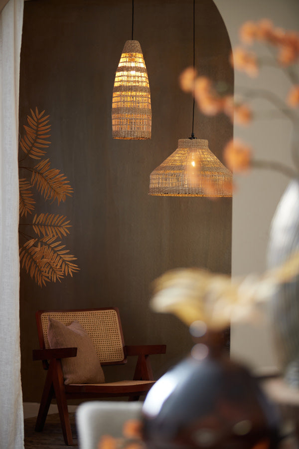 Latika Natural Seagrass Pendant Light 52cm