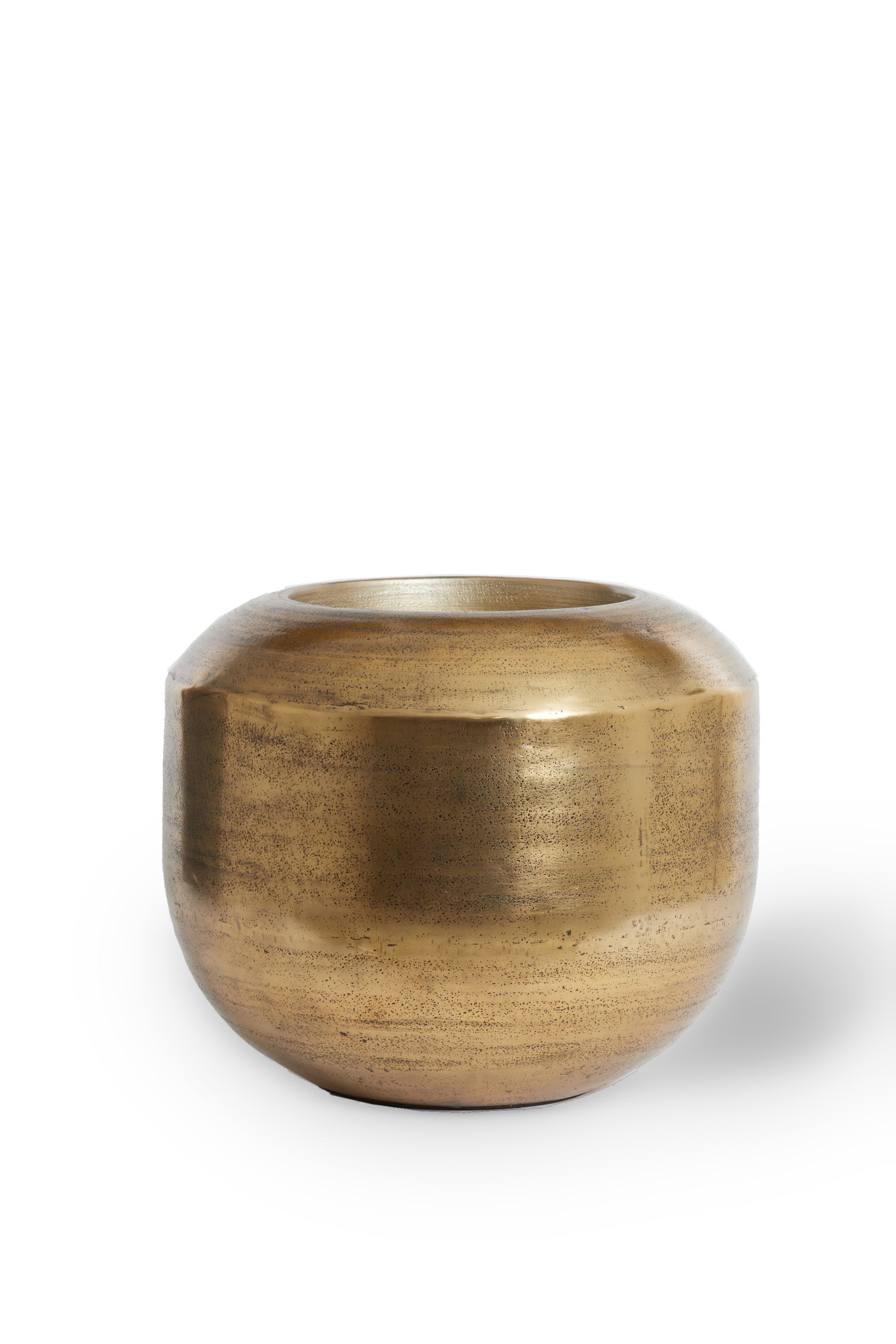 Louie Antique Gold Metal Decorative Planter 41cm