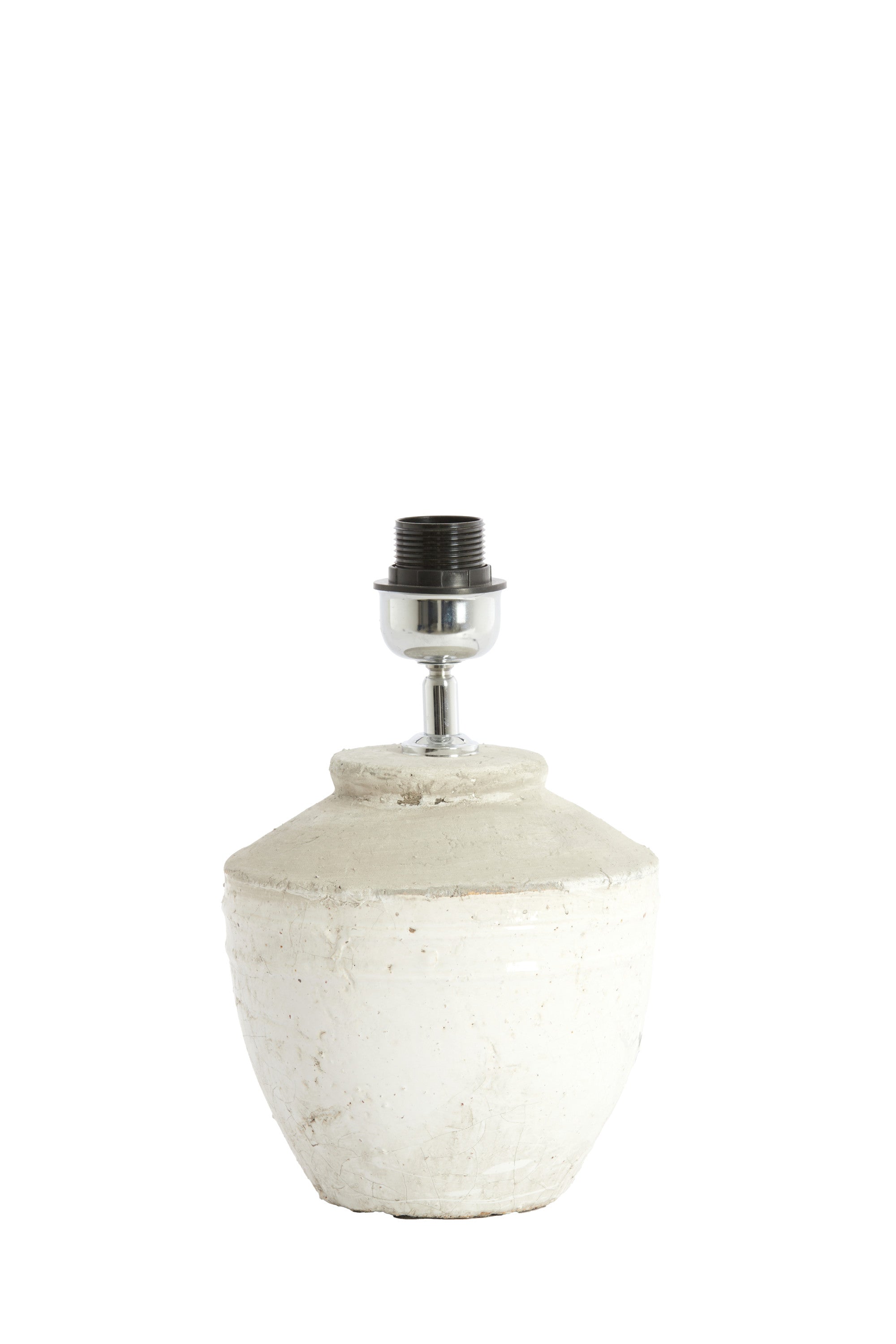 Toba Antique White Ceramic Table Lamp Base 30cm