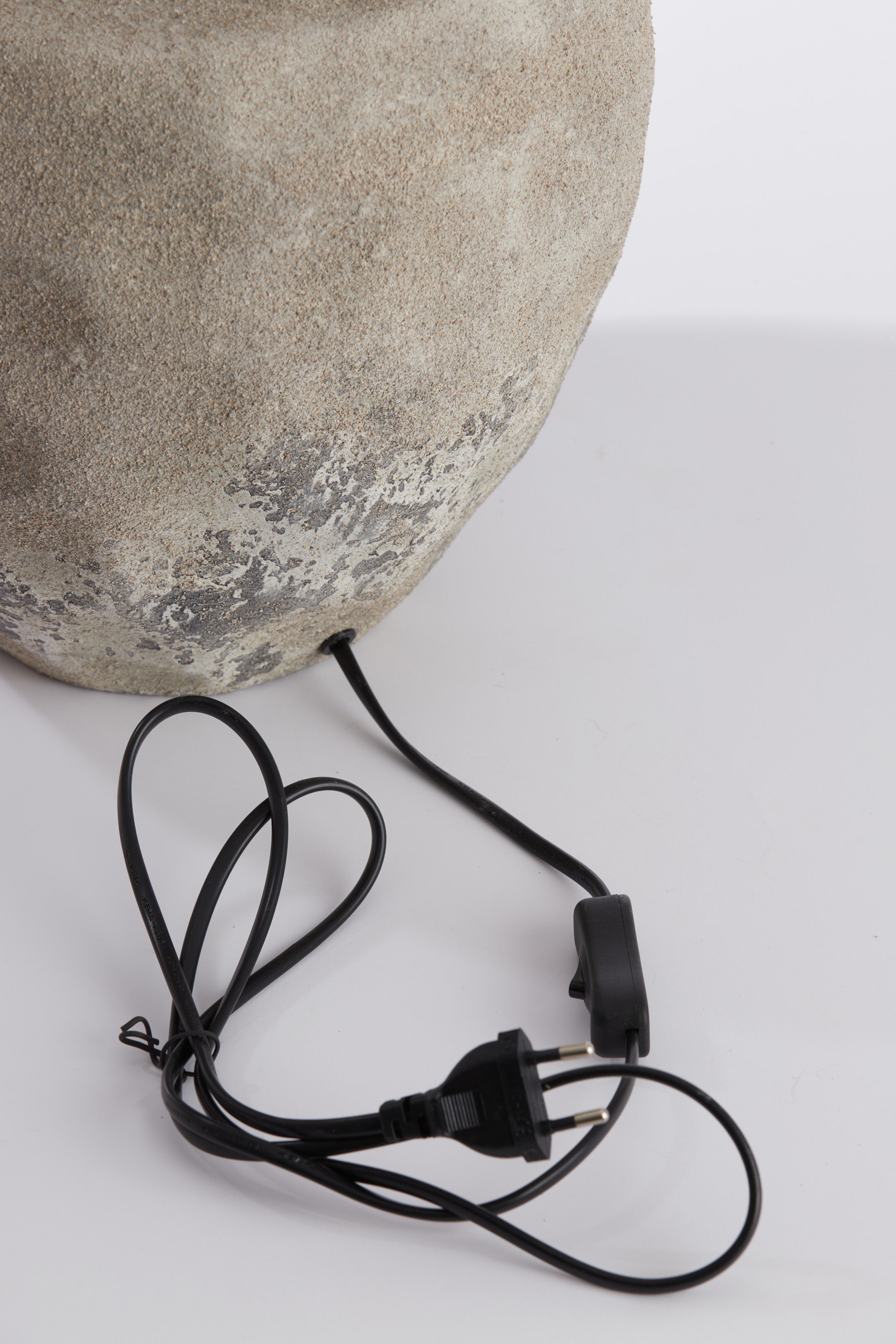 Lezama Raw Vintage Grey Ceramic Table Lamp Base
