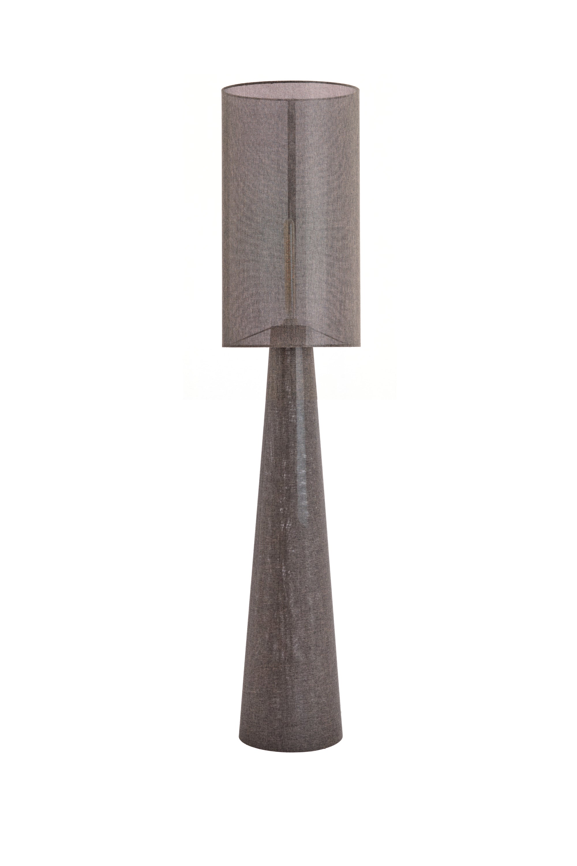 Micky Brown Linen Floor Lamp