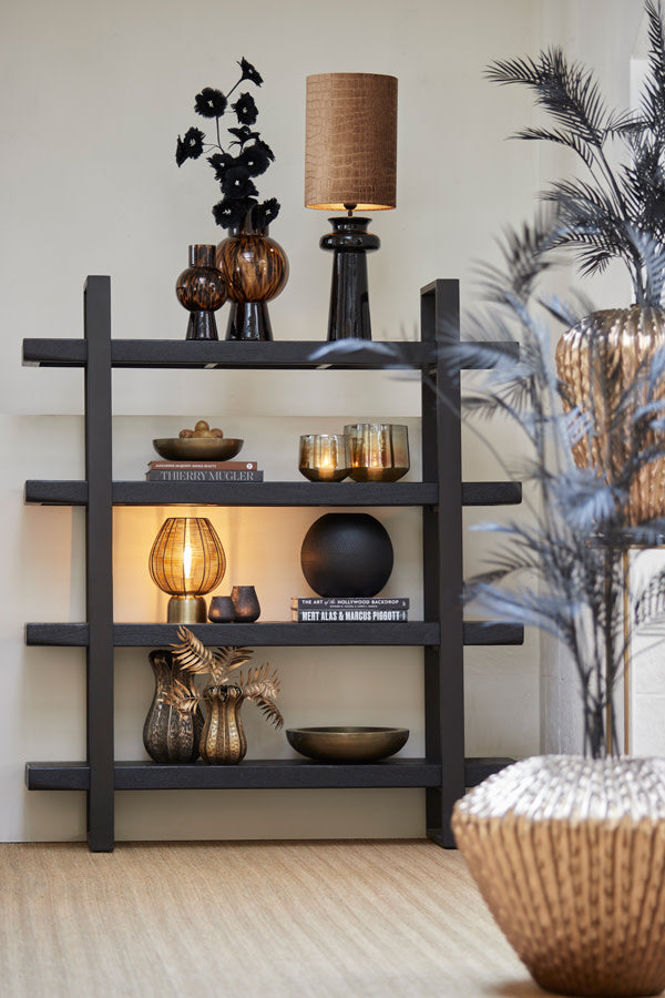 Suneko Antique Bronze Metal Table Lamp