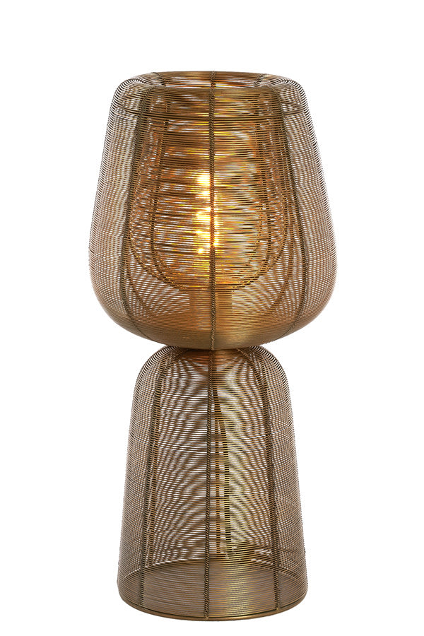 Aboso Antique Bronze Metal Table Lamp 54cm