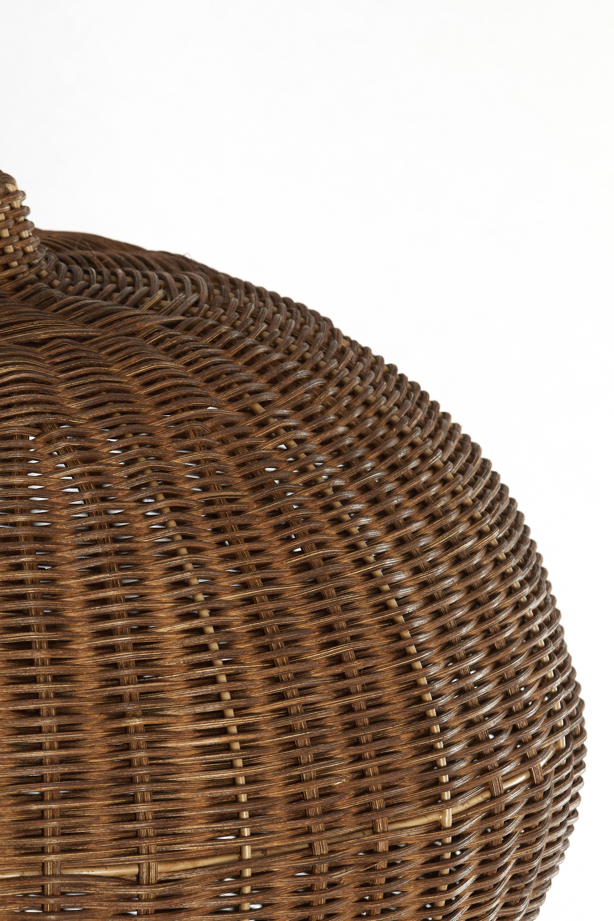 Melzor Dark Brown Rattan Pendant Light 45cm
