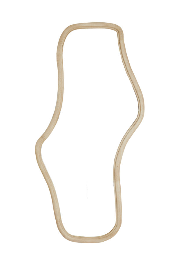 Celano Matt Natural Wood Full Length Leaner Mirror 161cm