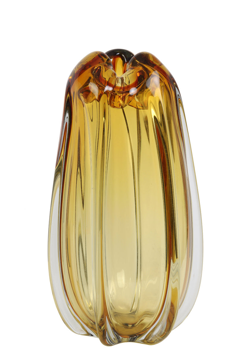 Murela Amber Glass Vase 38cm