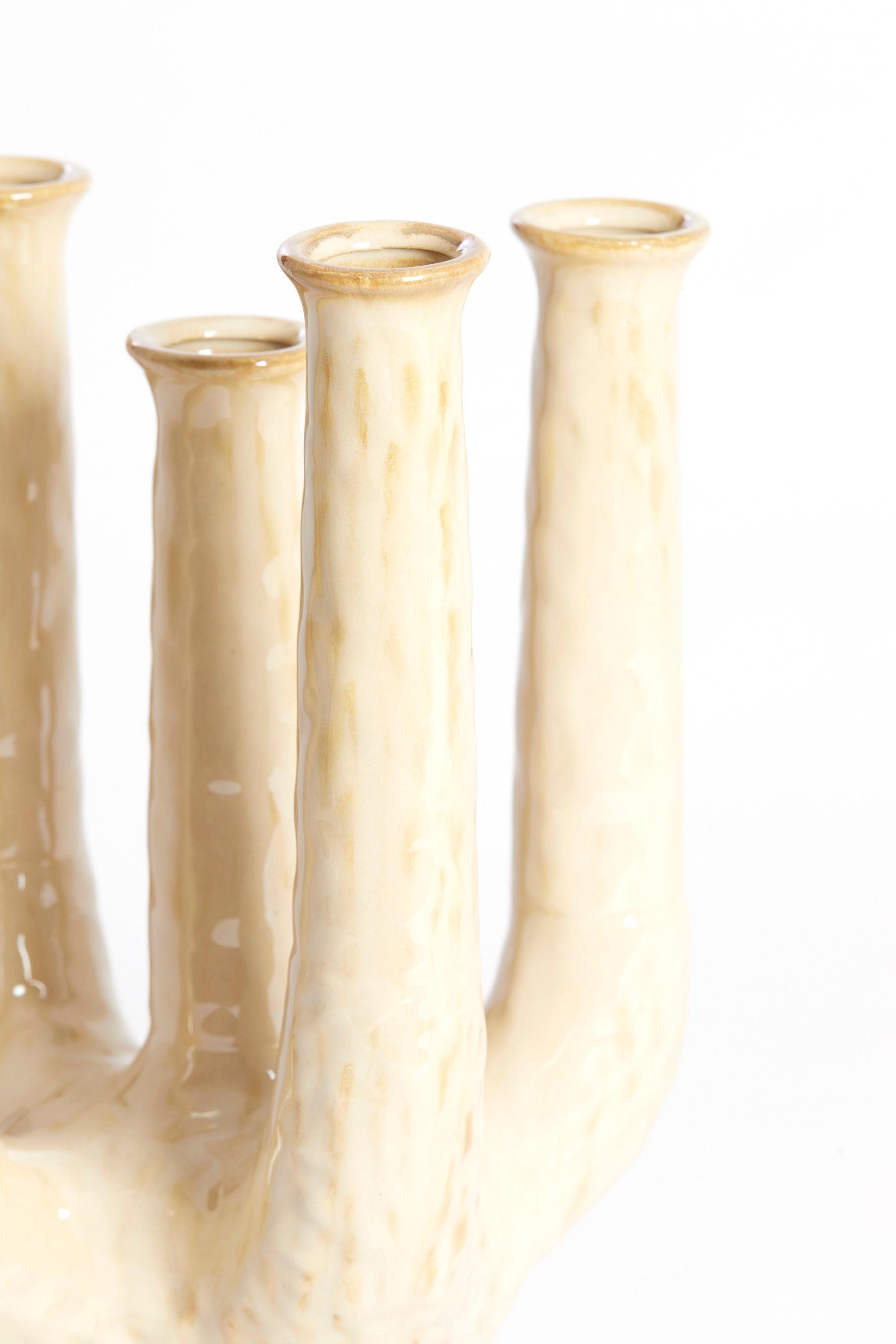 Leonjo Sand/Beige Ceramic Vase 30cm