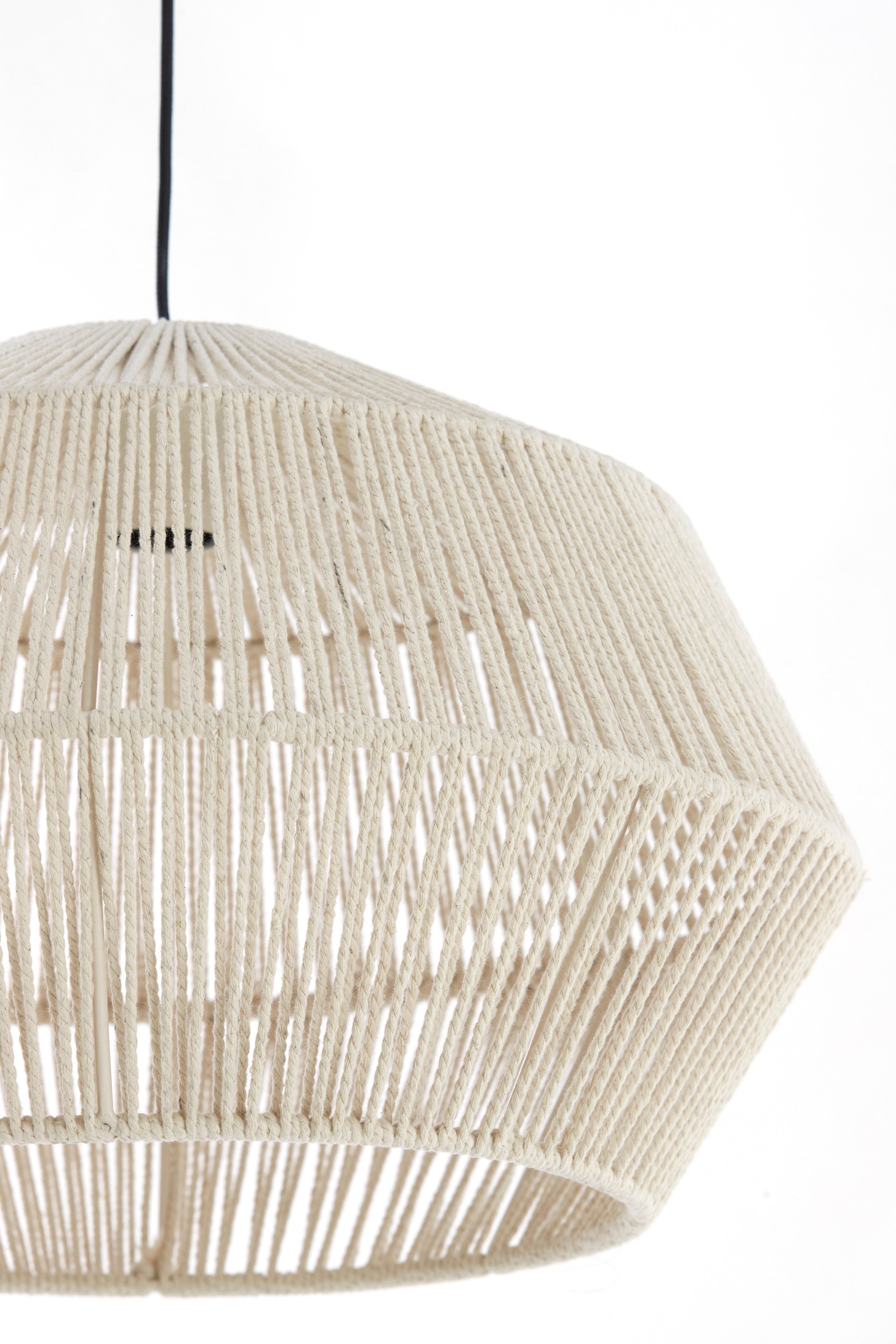 Deya Cream Metal Pendant Light 49cm