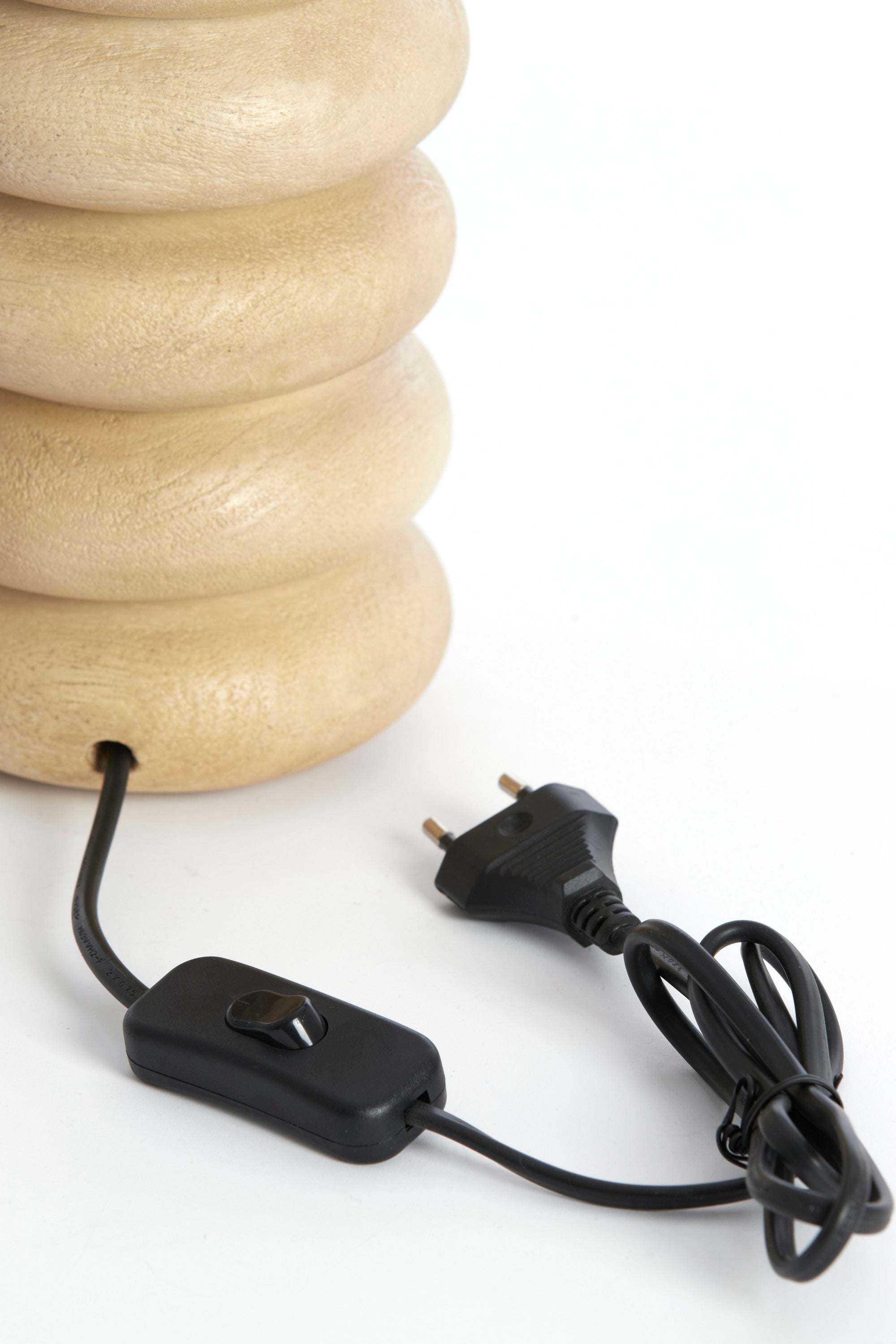 Budongo Natural Wood Table Lamp Base 21cm