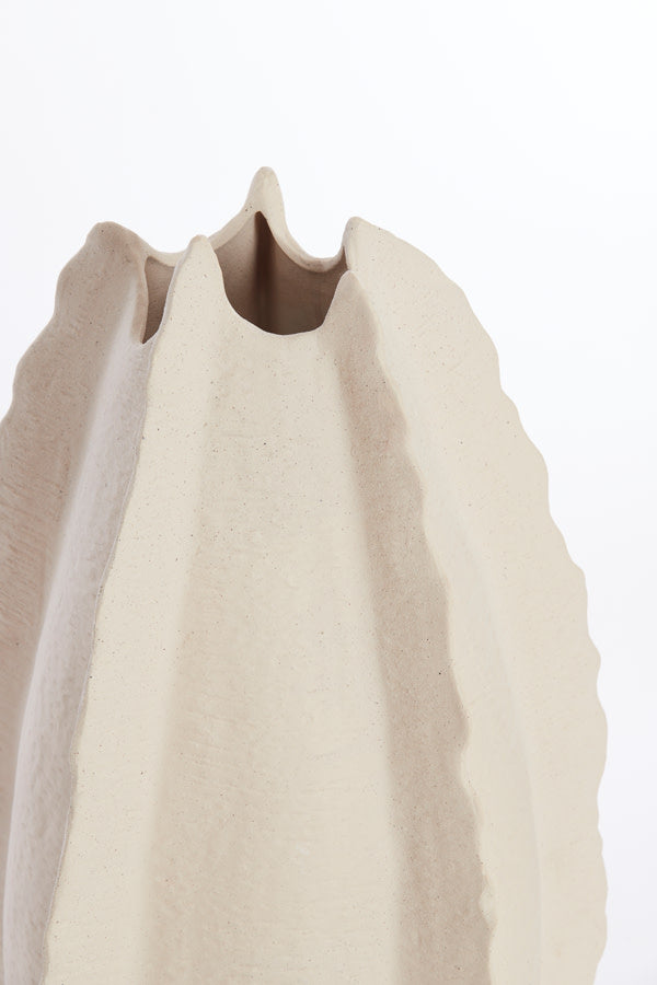 Kelapa Cream Ceramic Vase 66.5cm