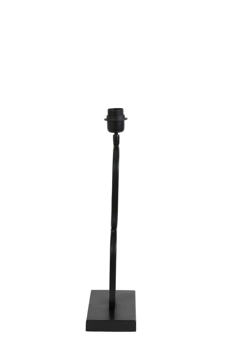 Lutika Matt Black Metal Table Lamp Base 46cm