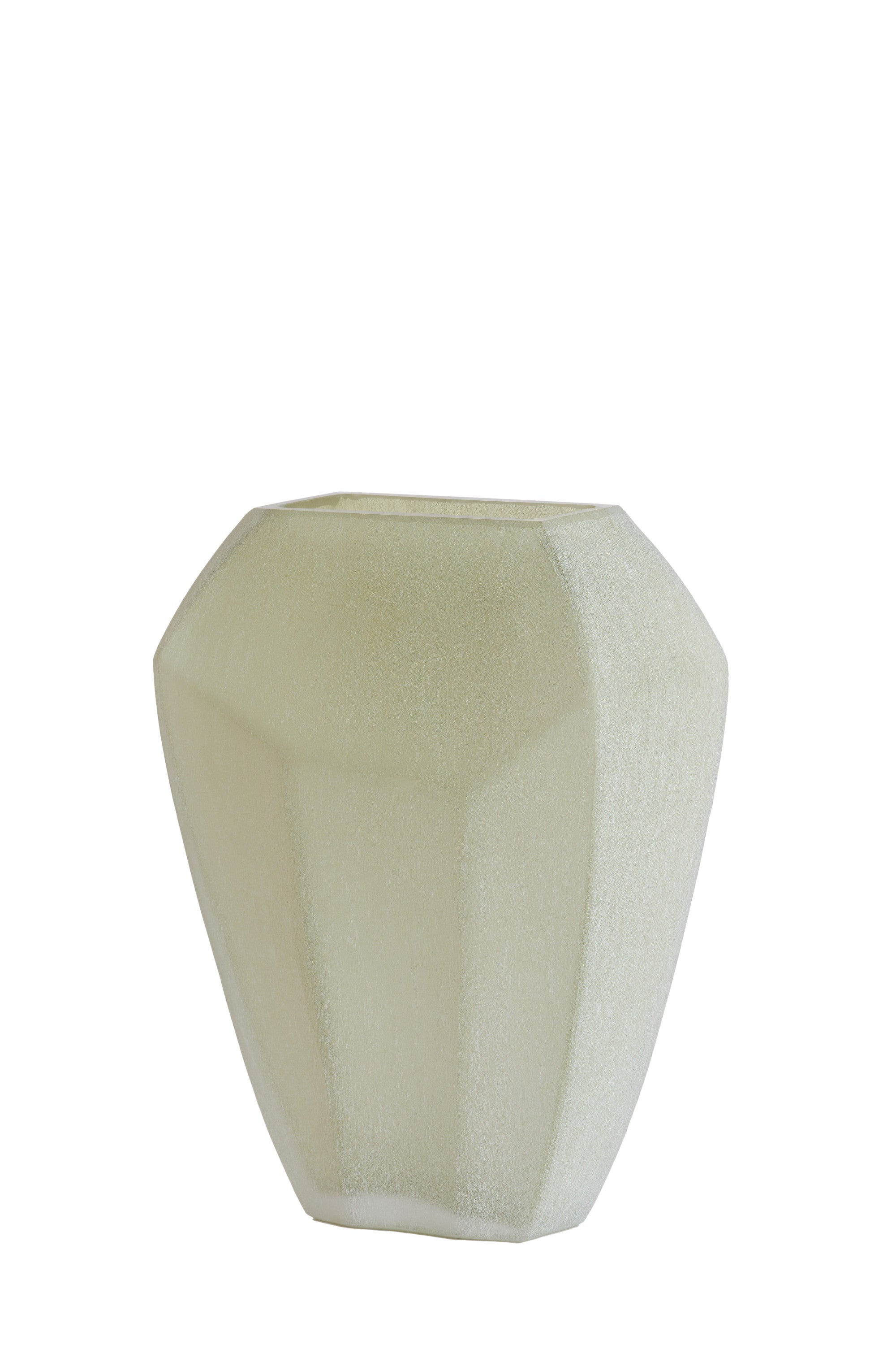 Vionna Olive Green Glass Vase 33.5cm