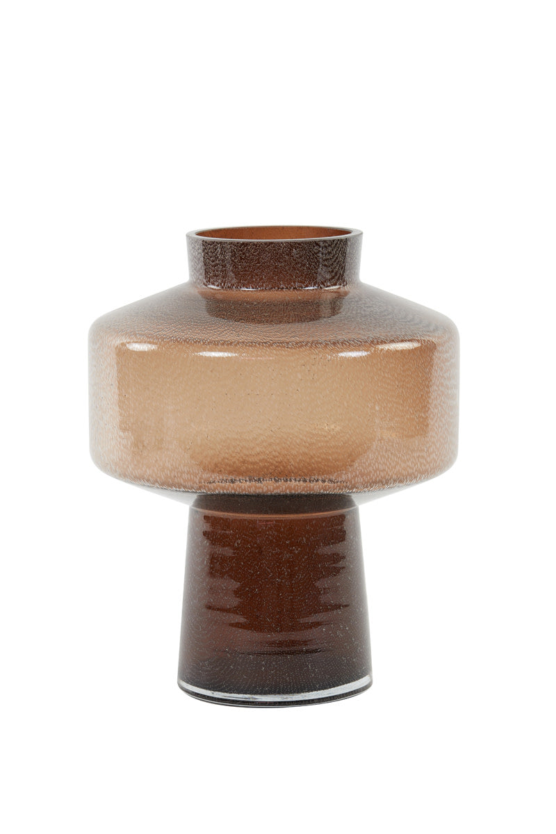 Trasmon Brown Glass Vase