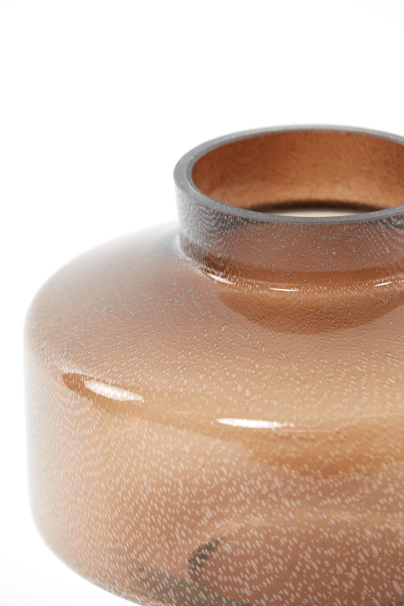 Trasmon Brown Glass Vase