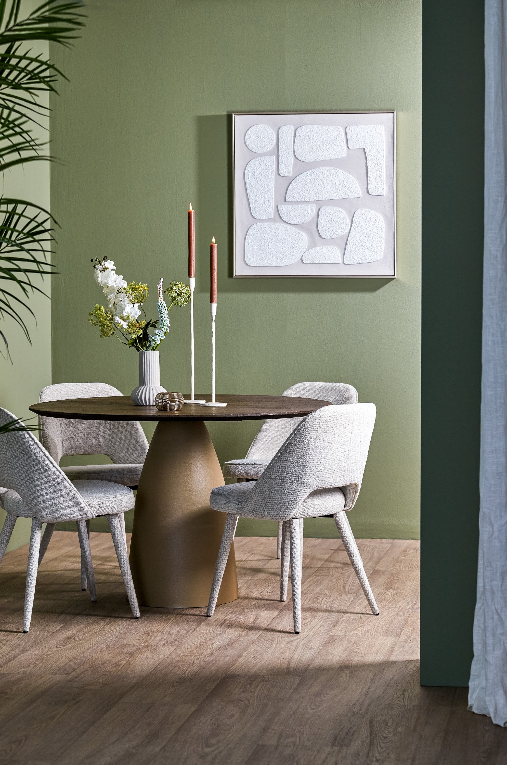 Nieves Sand & Cream Abstract Wall Art