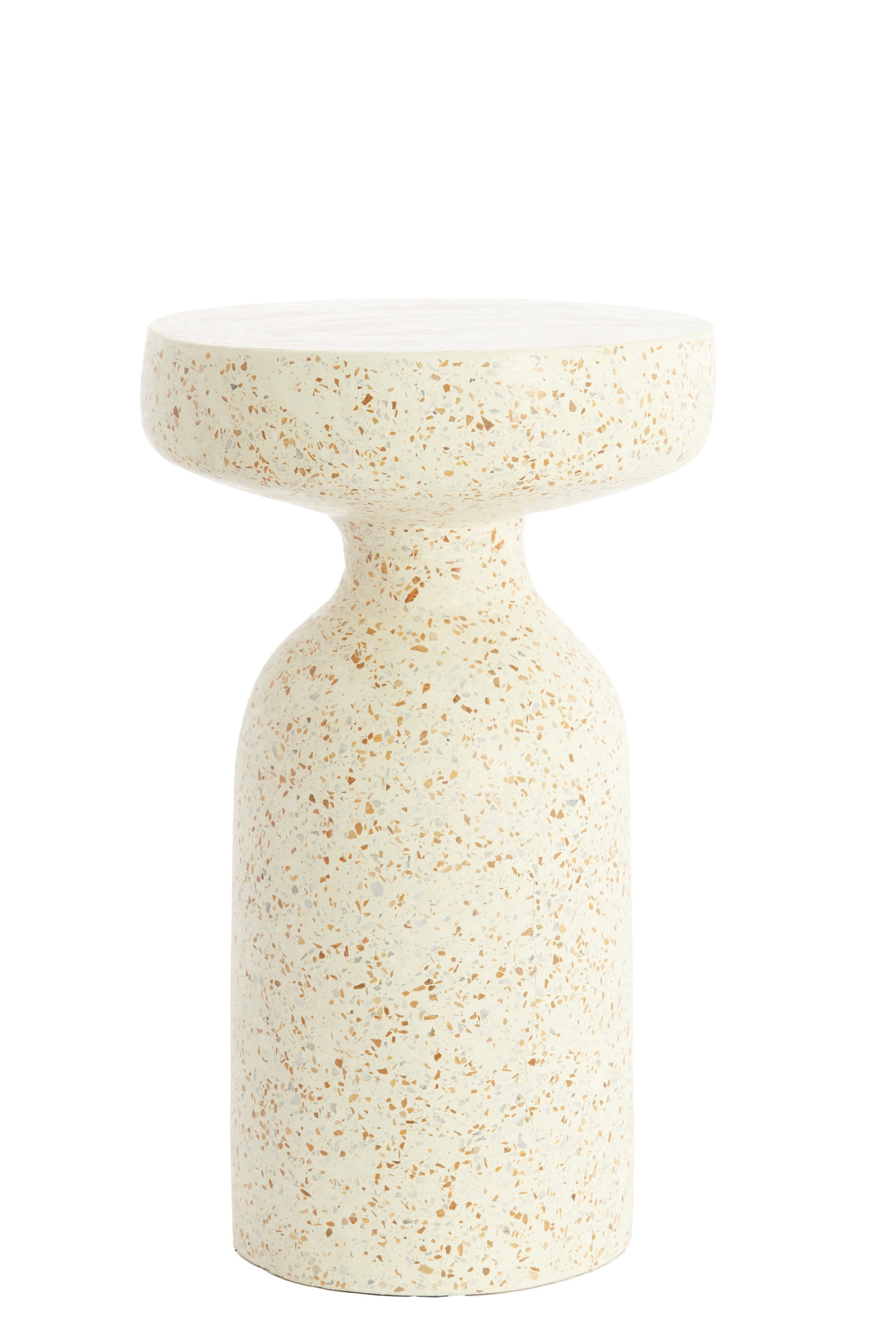 Moravit Cream Terrazzo Round Side Table