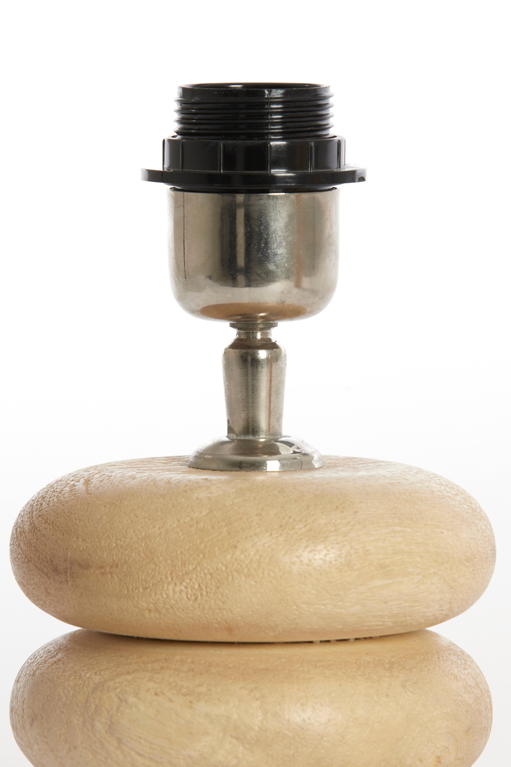 Budongo Natural Wood Stacked Table Lamp Base 12cm