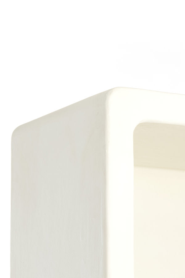 Nahua Cream Wood Tall Storage Cabinet