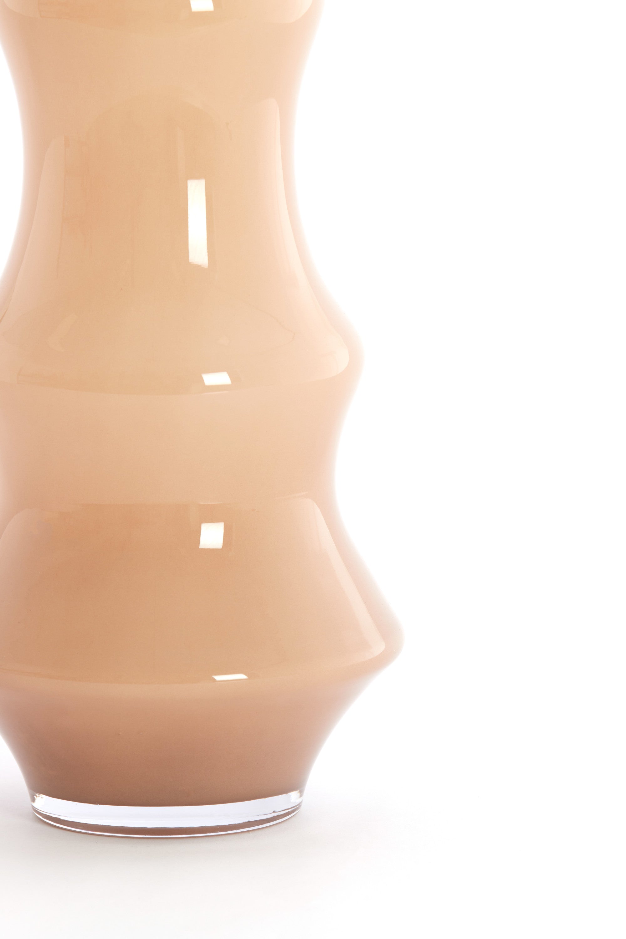 Fiorenza Caramel Glass Vase 40cm