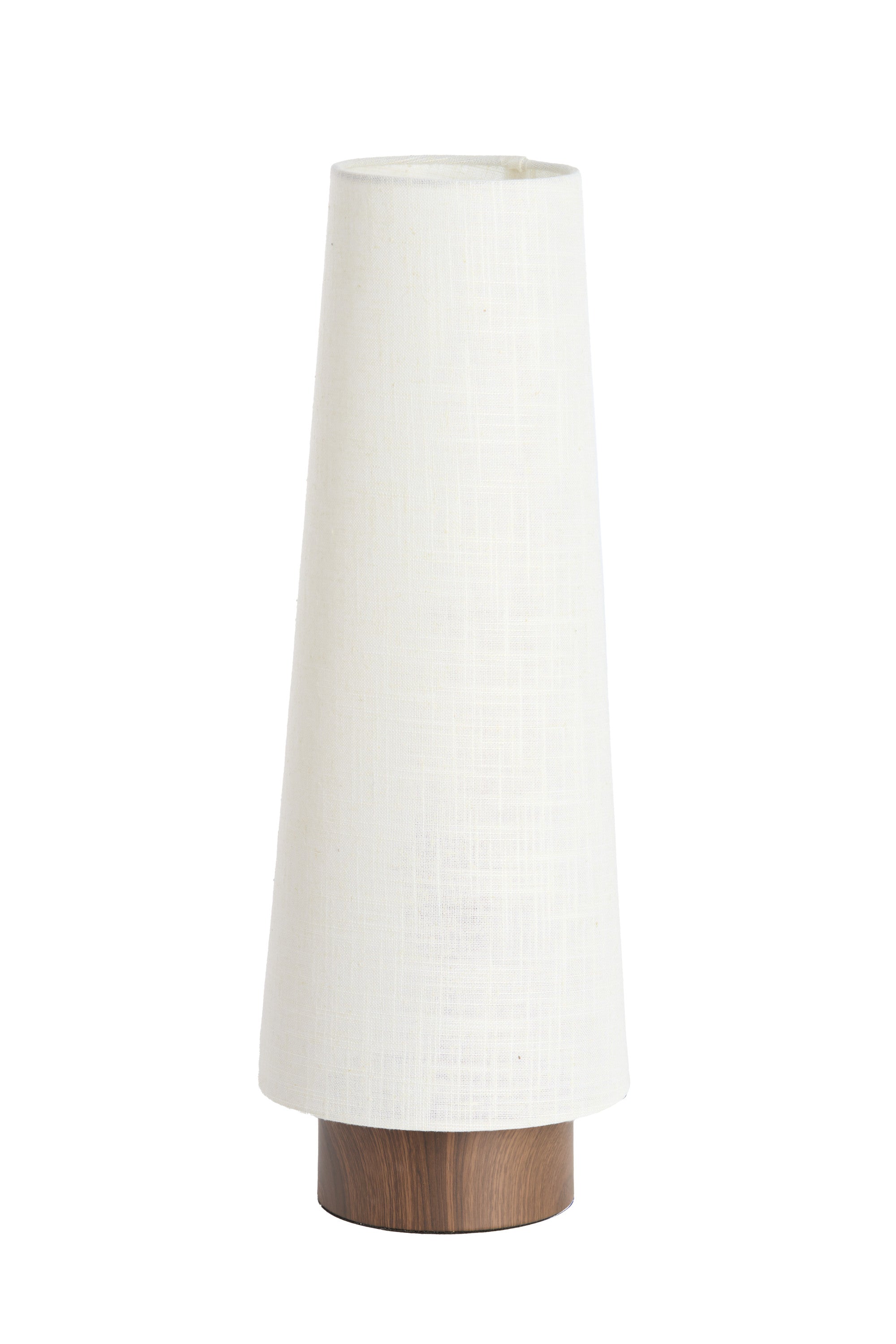 Howie Dark Brown Wood Effect & Cream Table Lamp 52.5cm