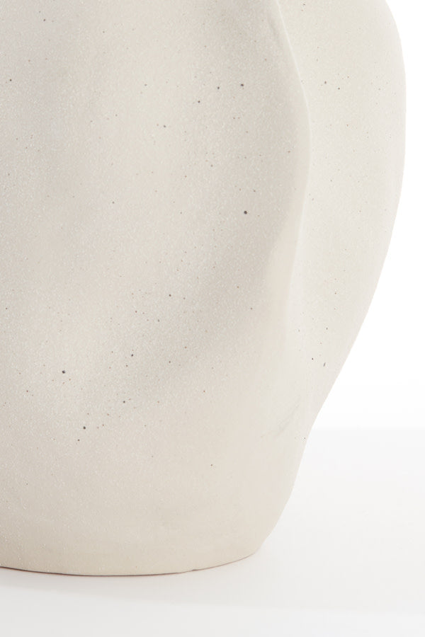 Sanguli Cream Ceramic Vase 22.5cm