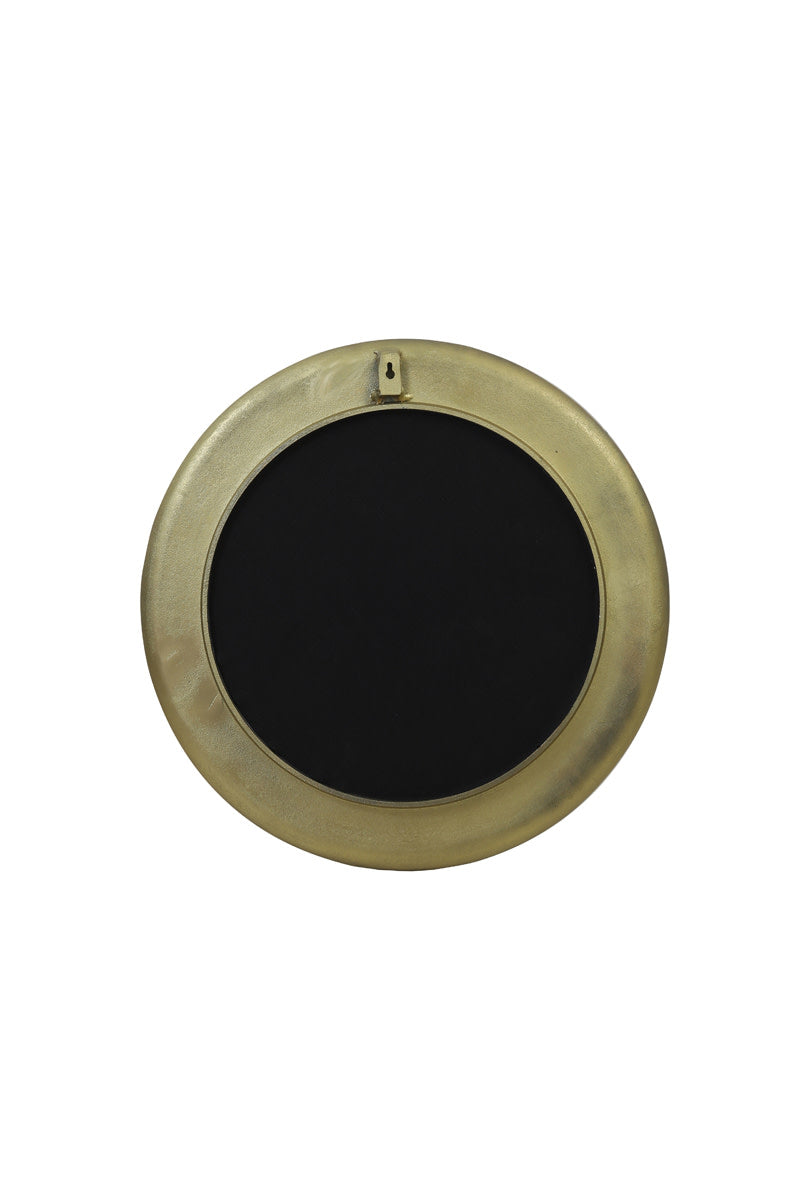 Sana Antique Bronze Metal Round Wall Mirror 62cm