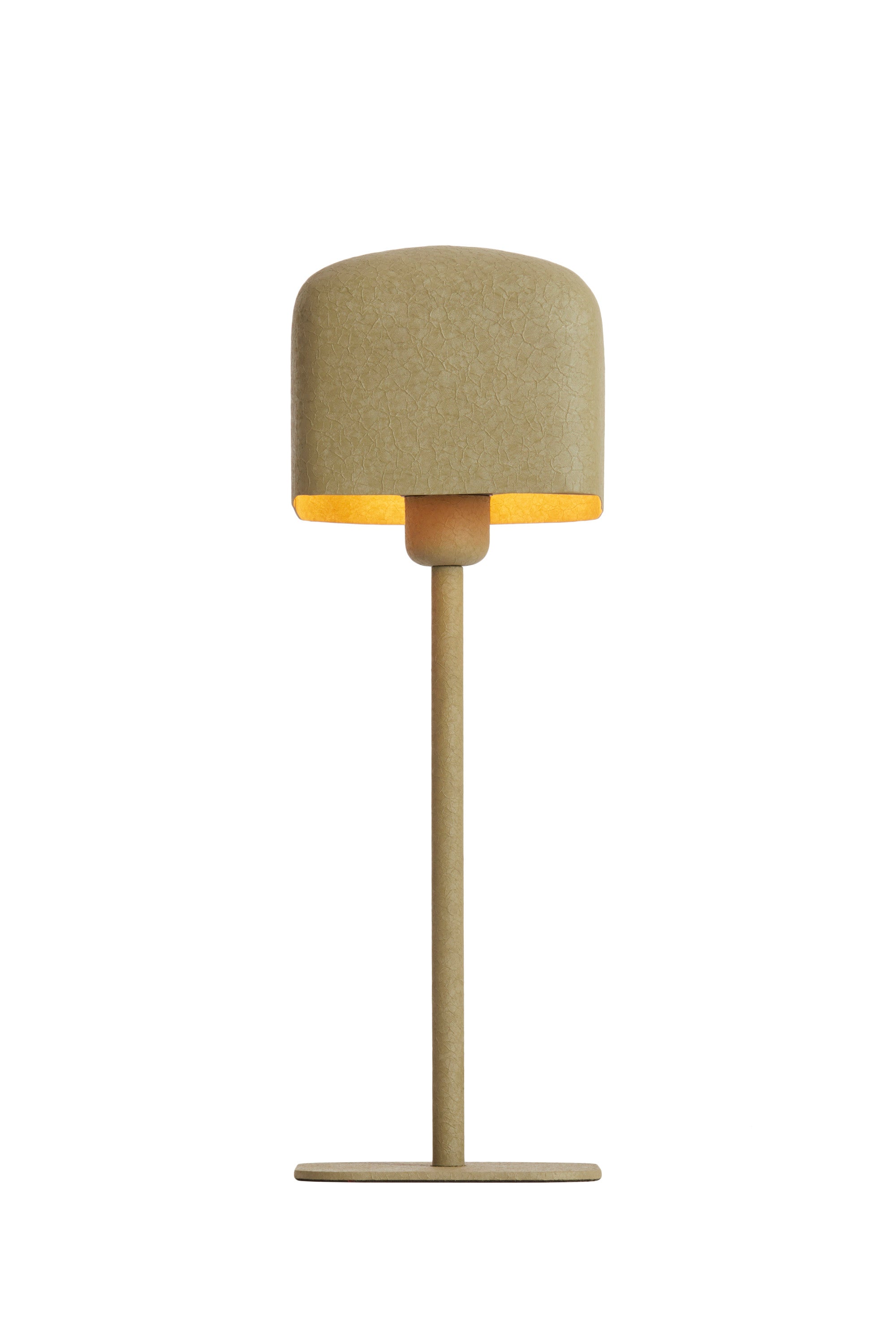 Elenie Matt Olive Green Metal Table Lamp 46cm