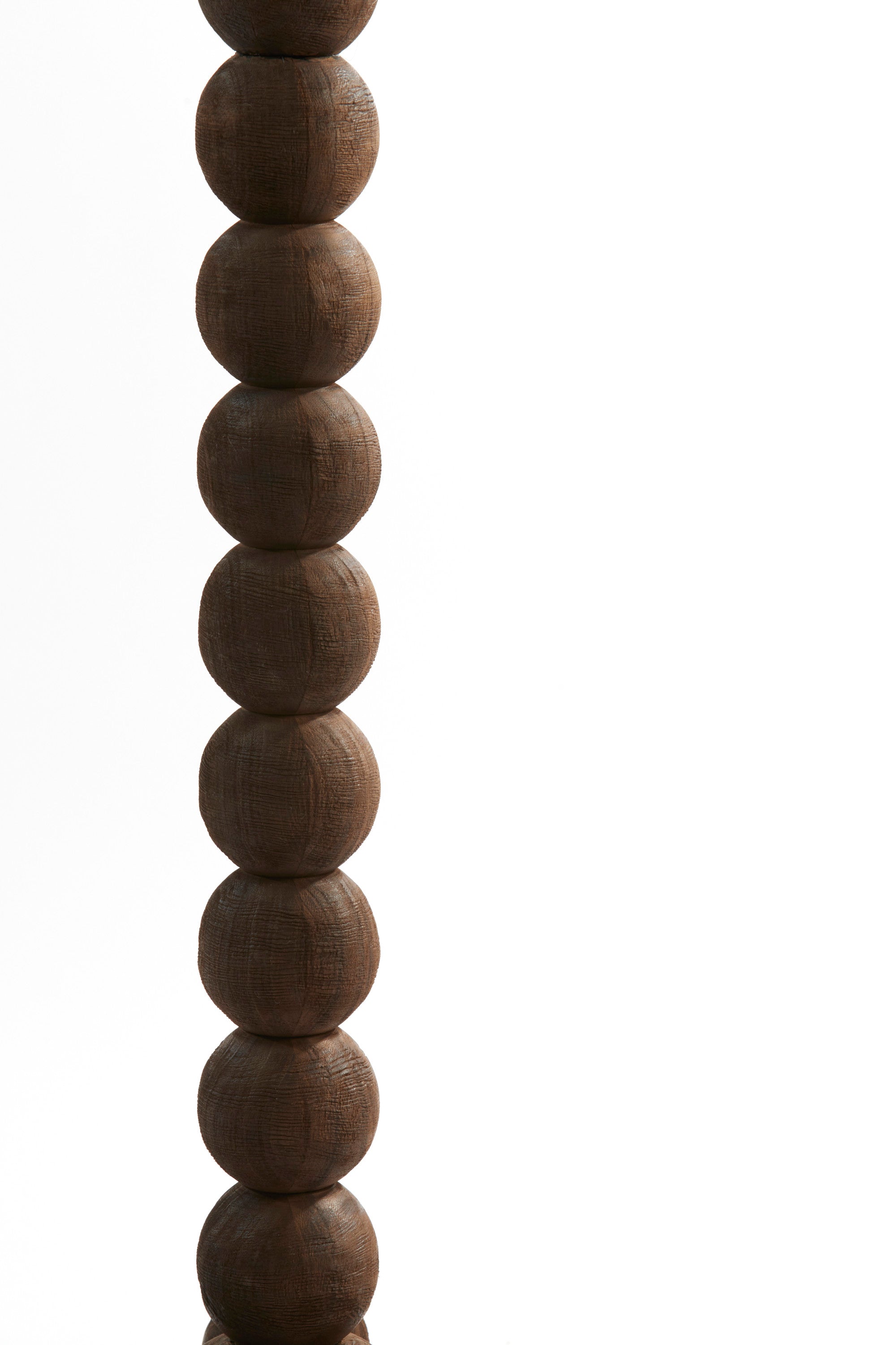 Veglio Matt Dark Brown Wood Floor Lamp Base