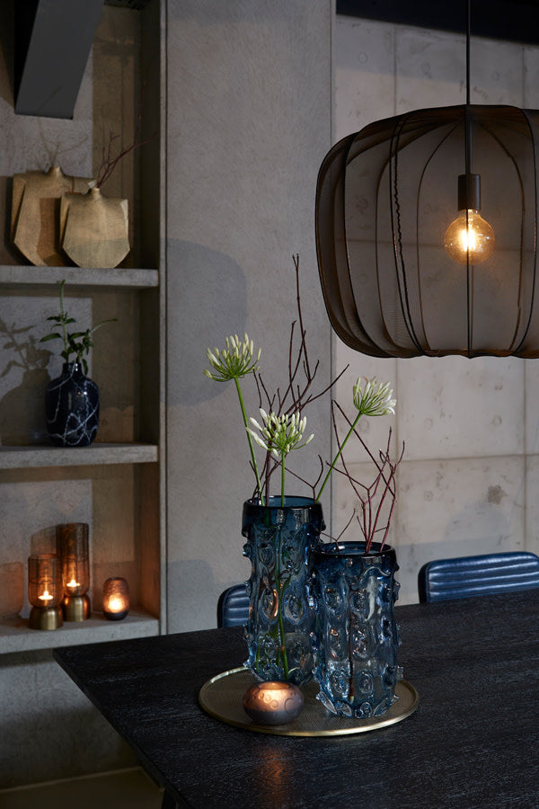 Plumeria Black Pendant Light 50cm